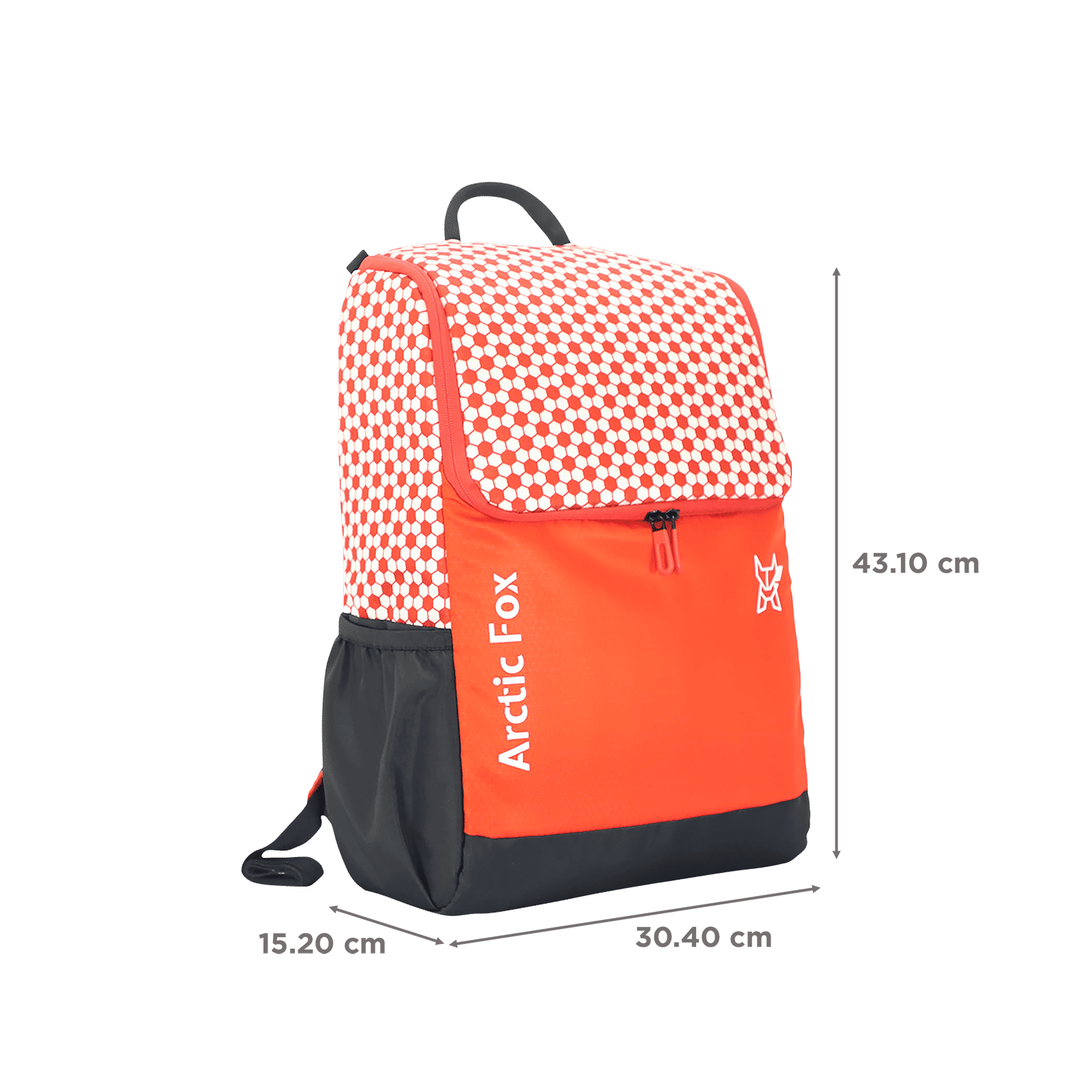 Arctic Fox Goal 20 Litres Polyester Backpack (SBS Branded Zippers, FJUBPKFIRON050020, Fiery Red)_3