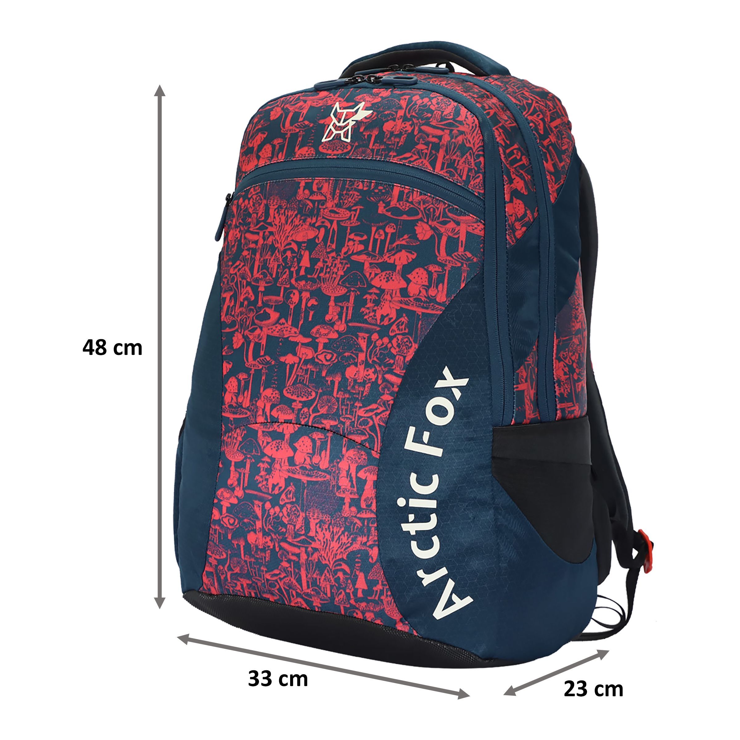 Arctic Fox Mushroom 36 Litres PU Coated Polyester Backpack (2 Spacious Compartments, FJUBPKSPTON057036, Seaport)_2