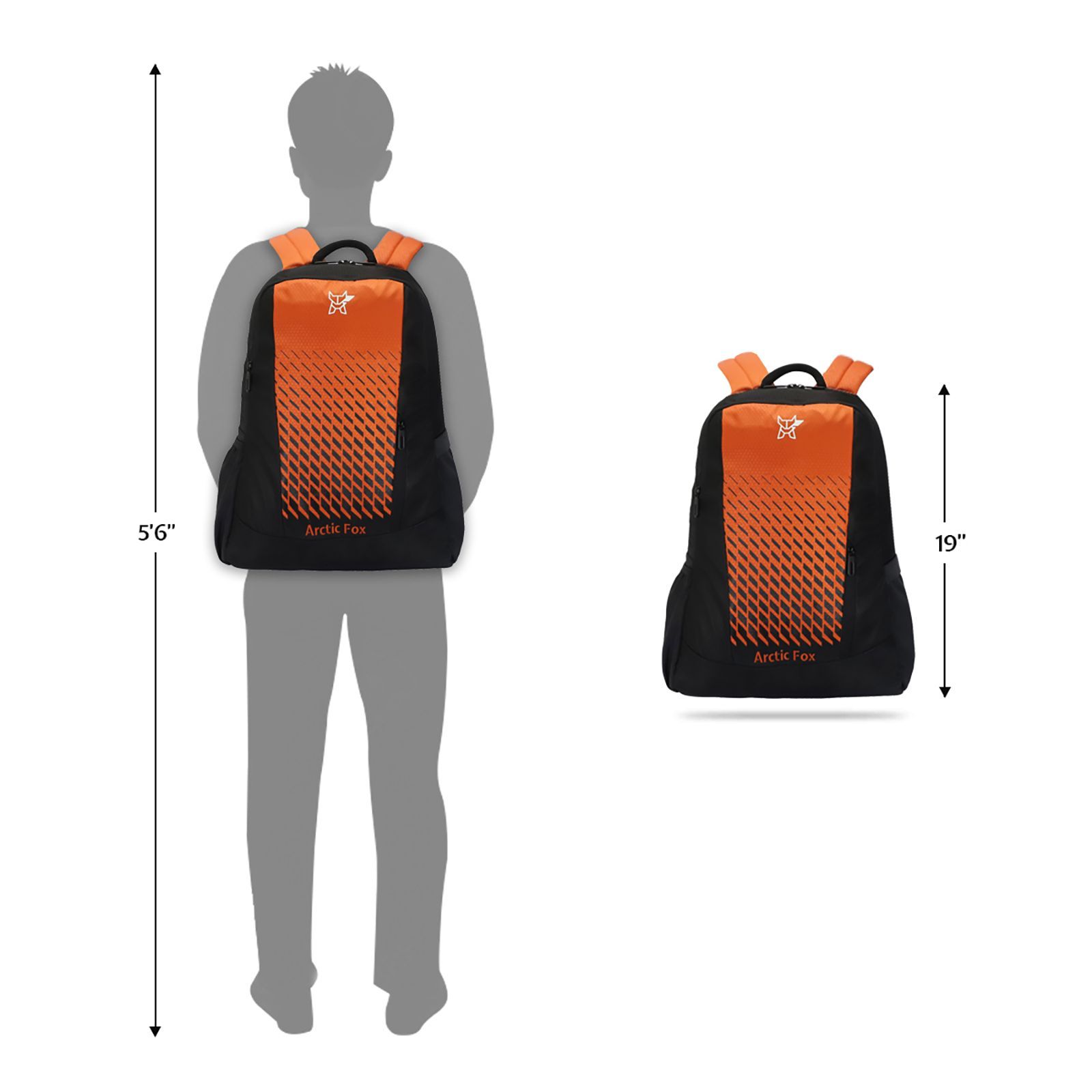 Arctic Fox Grill 28.5 Litres PU Coated Polyester Backpack (2 Spacious Compartments, FTEBPKRORON061029, Red Orange)_5