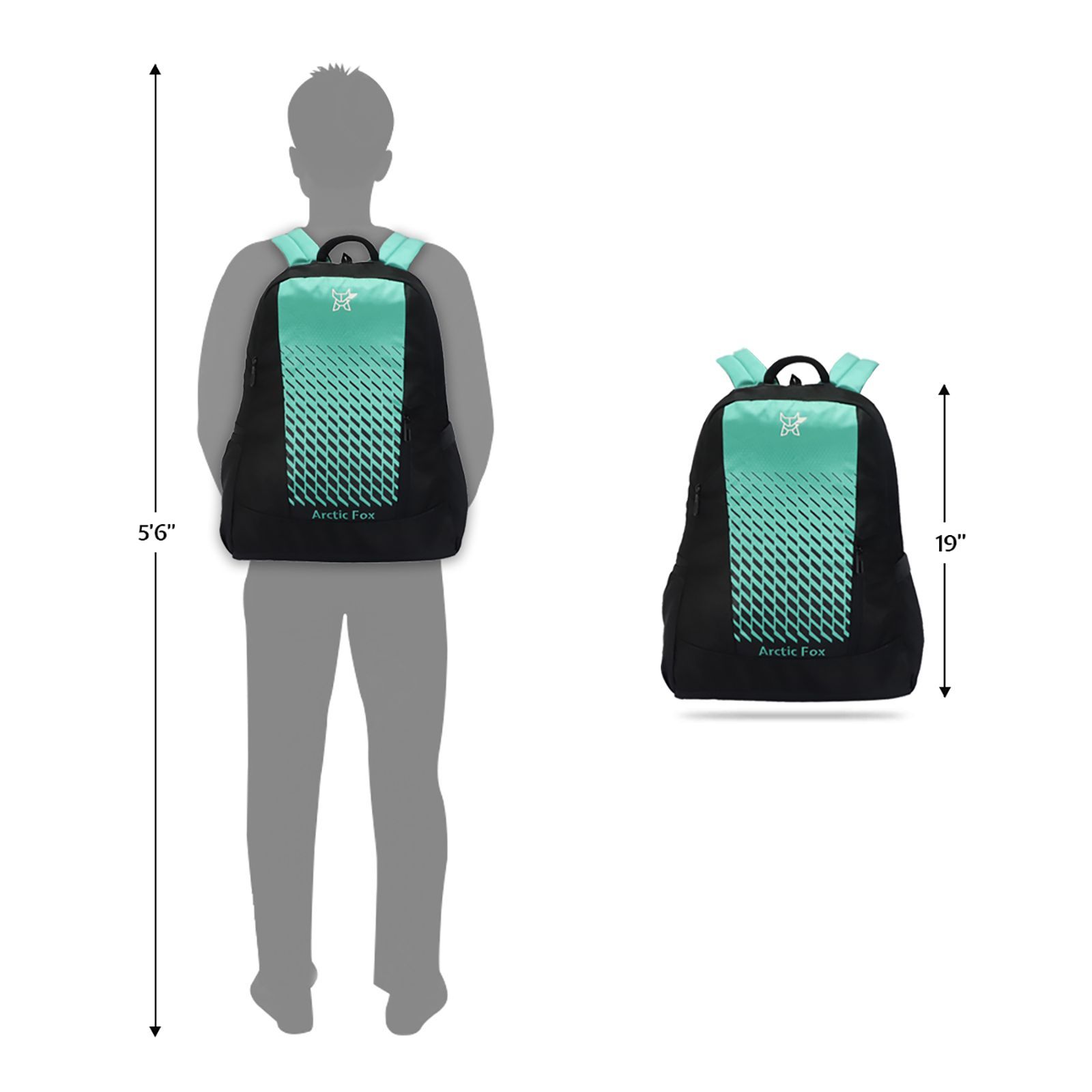 Arctic Fox Grill 28.5 Litres 420D PU Coated Plain Polyester Backpack (Smart Organiser, FTEBPKATLON063029, Atlantis)_4