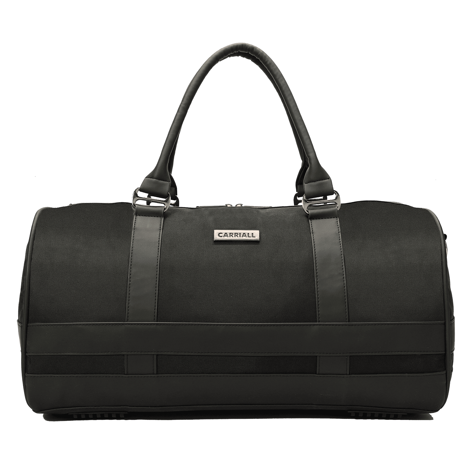 Carriall Astute Matte Finish Fabric Duffle Bag (Detachable Shoulder Strap, CADBASM01, Black)_1