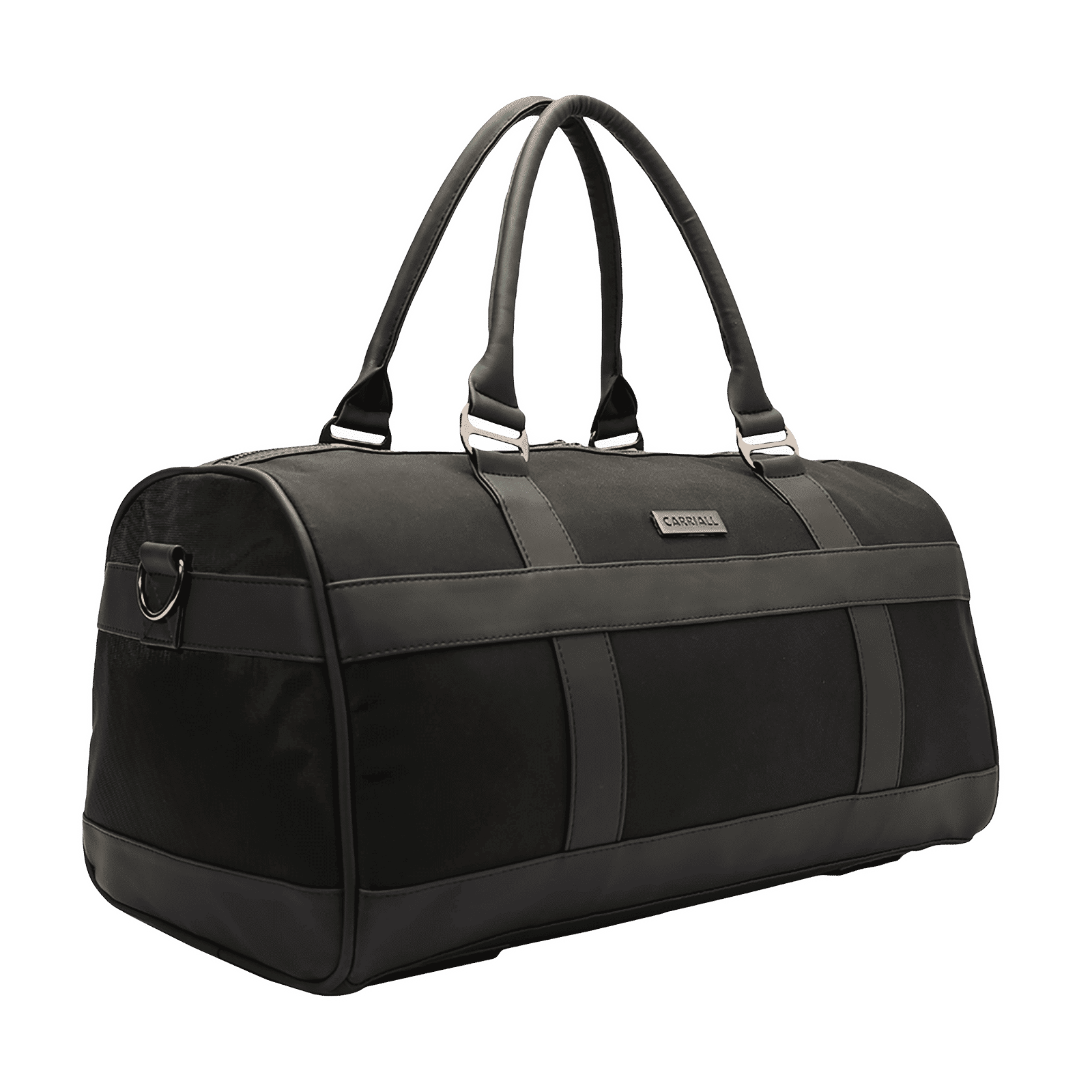Carriall Eclat Water Resistant Fabric Duffle Bag (Detachable Strap, CADBECS01, Black) Carriall Eclat Water Resistant Fabric Duffle Bag (Detachable Strap, CADBECS01, Black)_4