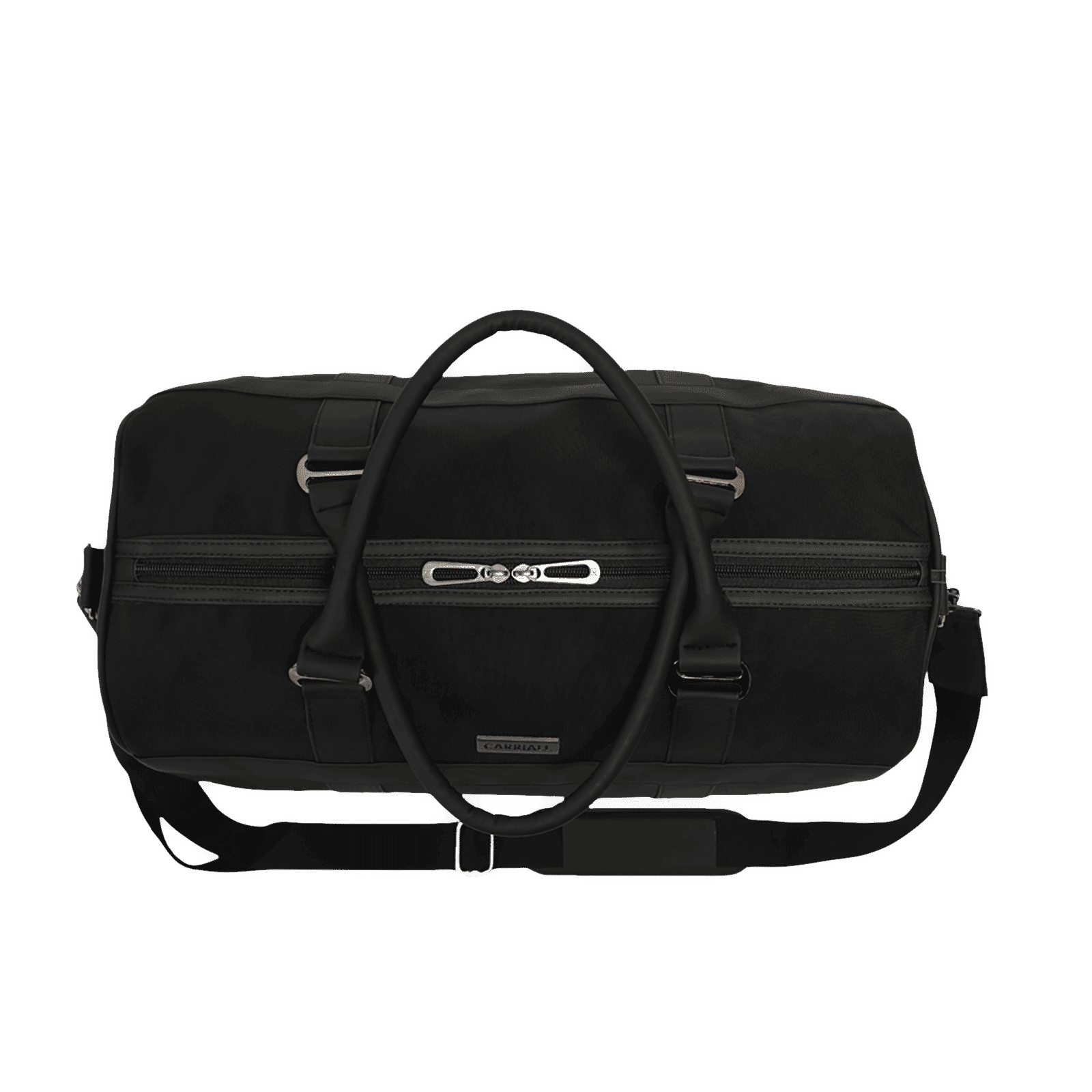 Carriall Eclat Water Resistant Fabric Duffle Bag (Detachable Strap, CADBECM01, Black)_7