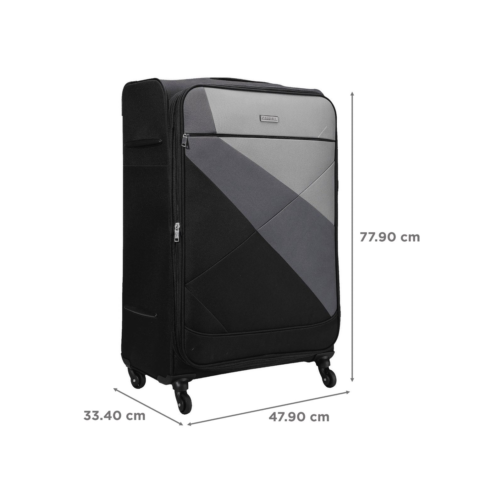 Carriall Vista Trolley Bag (Combination Lock, CASLVL001, Black)_3