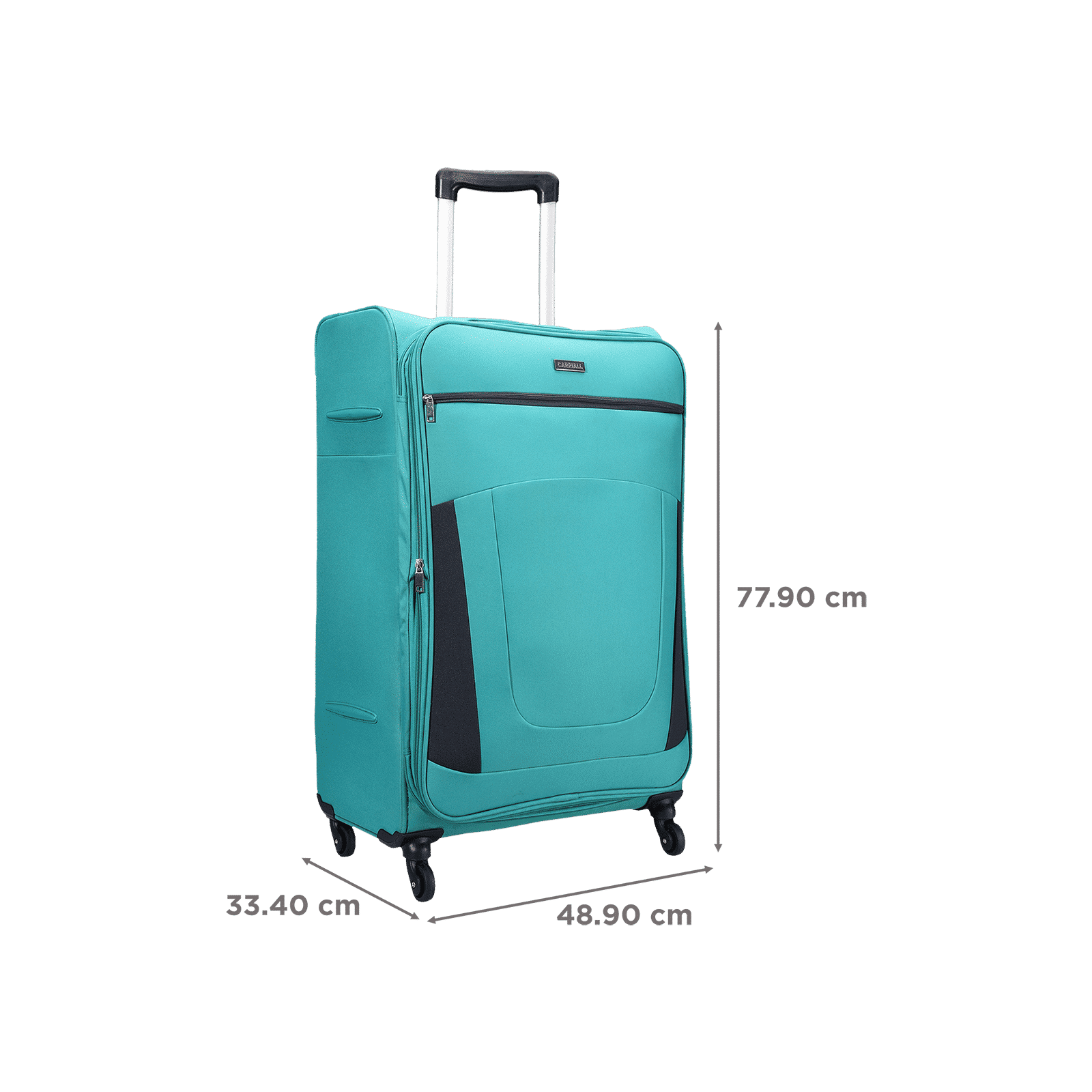 Carriall Sleek Trolley Bag (Expander, CASLSL001, Green)_3