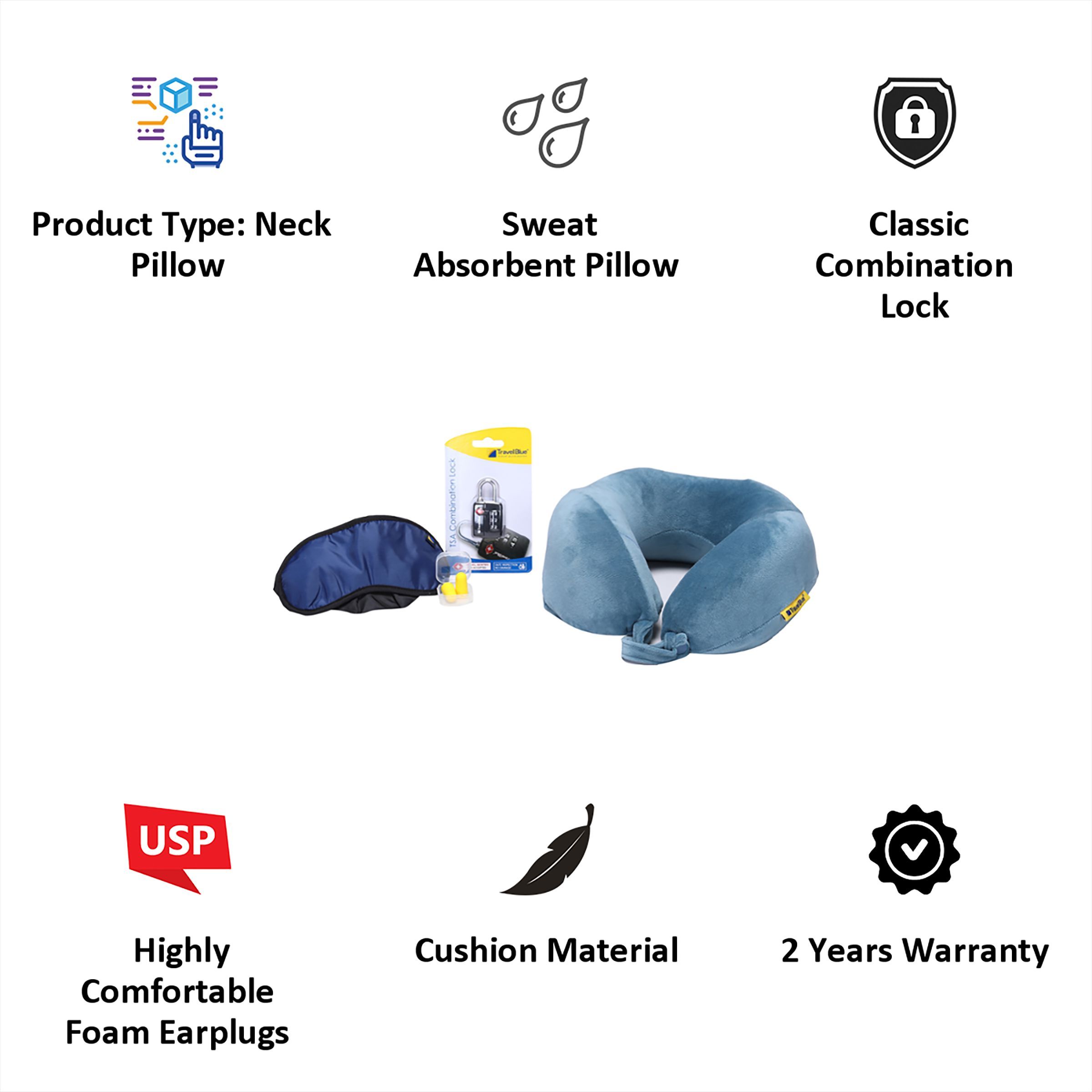 TRAVEL BLUE Travel Combo Pack (5502, Blue)_2