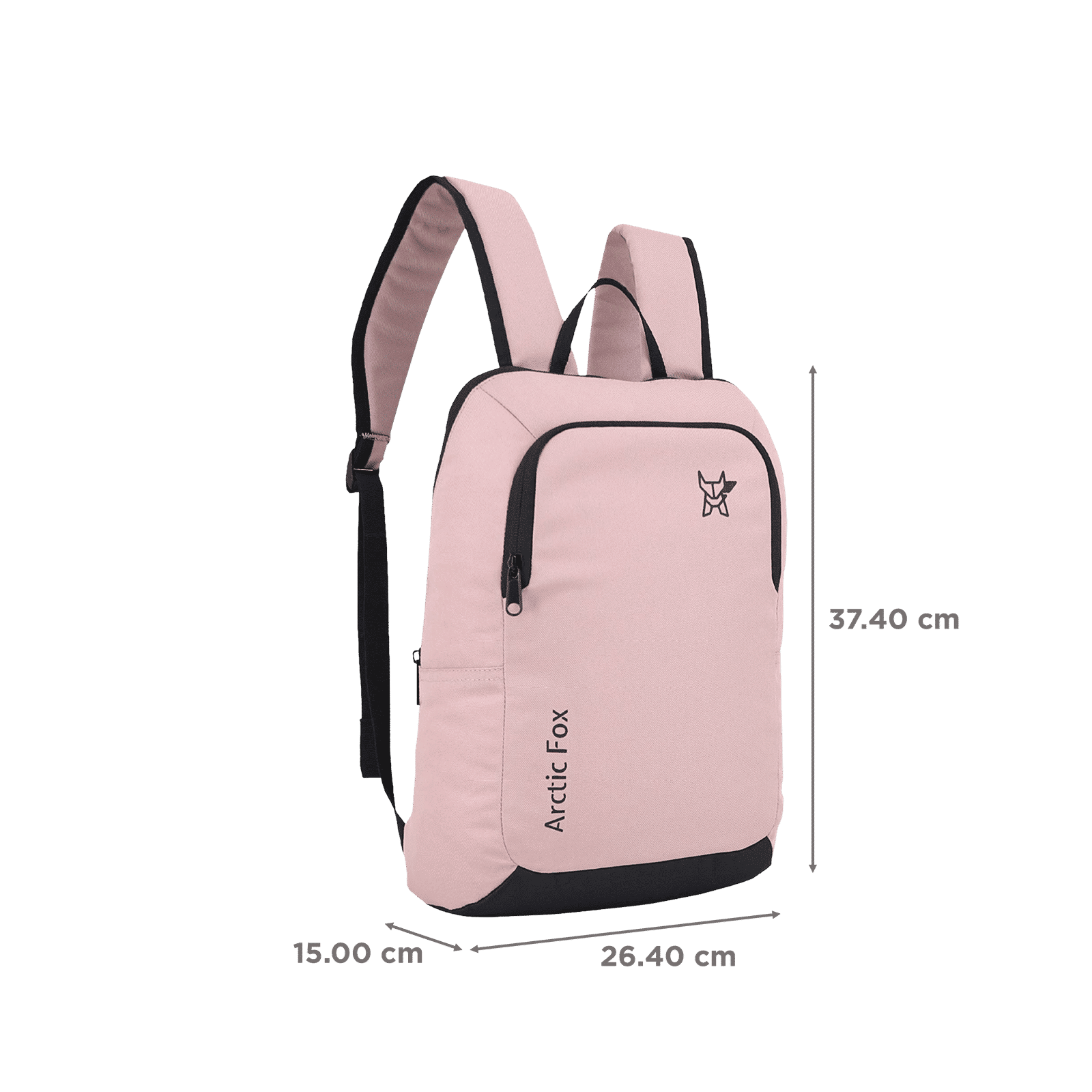 Arctic Fox Pug 10 Litres Polyester Backpack (FMIBPKFUPWO162010, Nude)_3