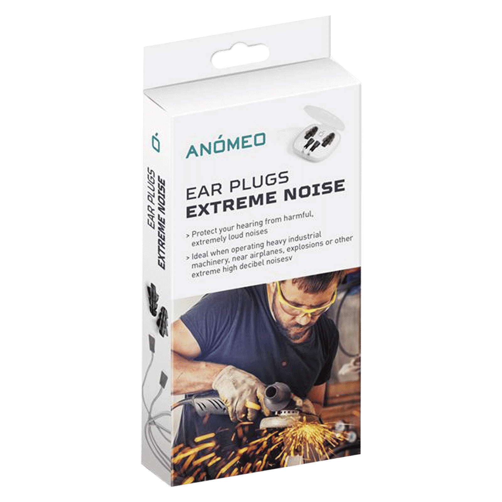 ANOMEO Extreme Noise Silicone and Polypropylene Earplugs (Custom Fit, 2428, Black)_6