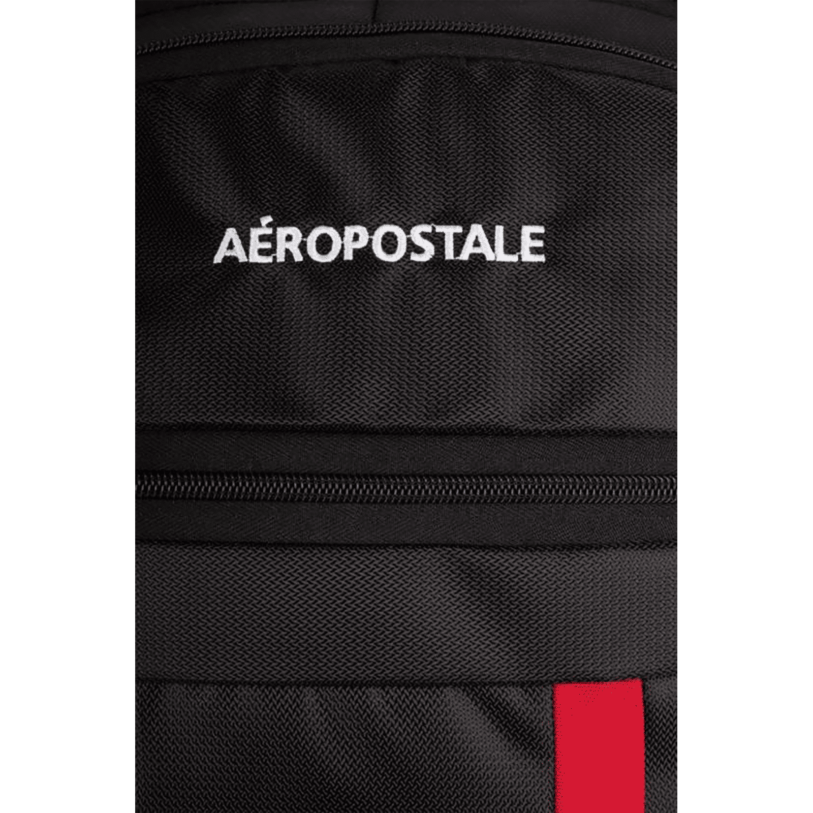 AEROPOSTALE Ever Onwards 20 Litres Nylon Backpack (Waterproof, AERO-BP-1002-BLK_R, Black/Red)_6