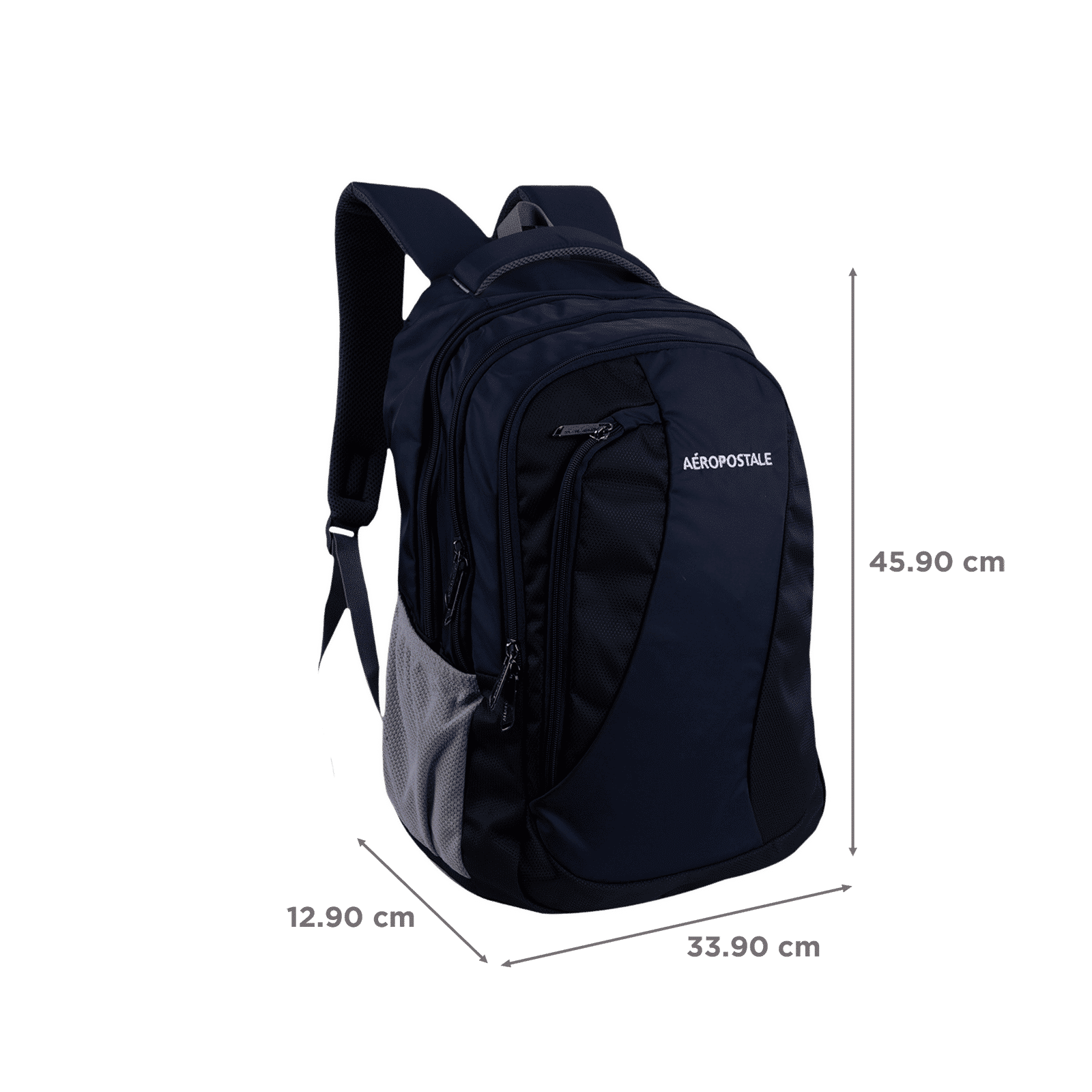 AEROPOSTALE Explorer 35 Litres Polyester Backpack (Water Proof, AERO-BP-1011-Black, Dark Blue)_3