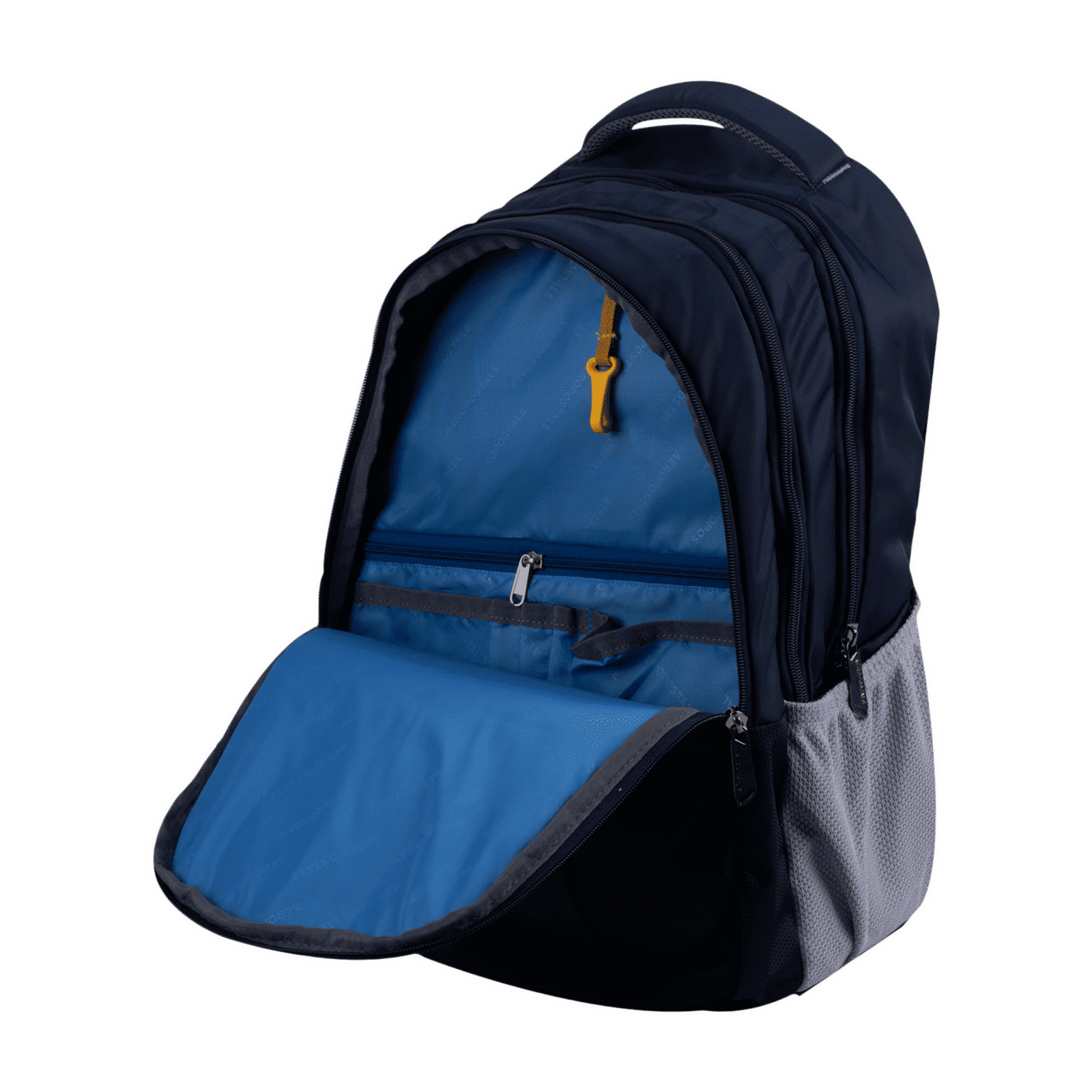 AEROPOSTALE Explorer 35 Litres Polyester Backpack (Water Proof, AERO-BP-1011-Black, Dark Blue)_5