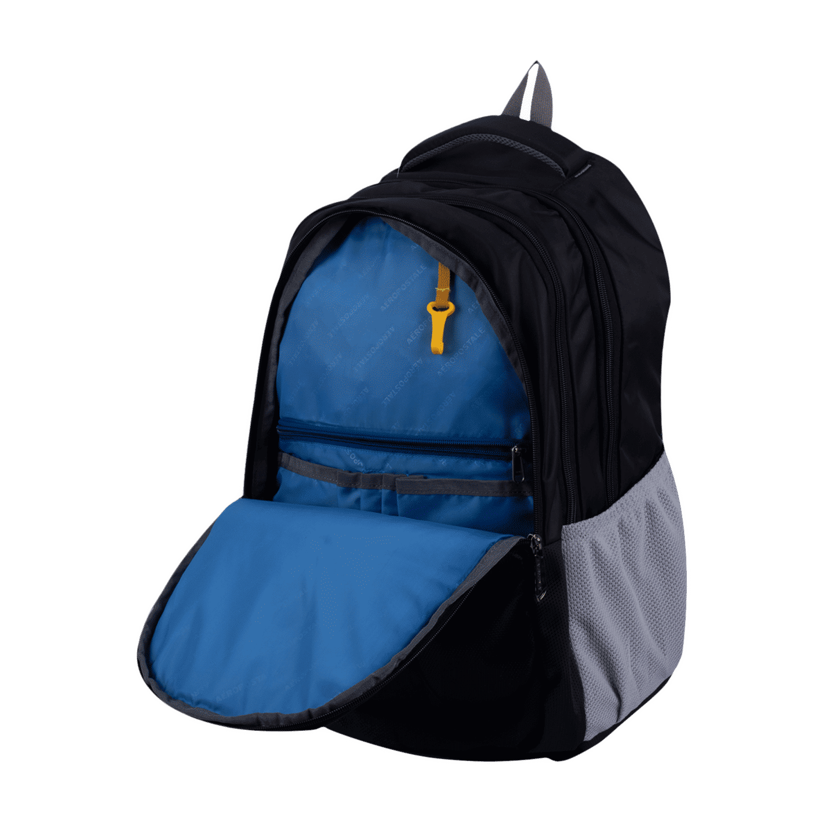 AEROPOSTALE Explorer 35 Litres Polyester Backpack (Waterproof, AERO-BP-1011-BLK, Black)_5