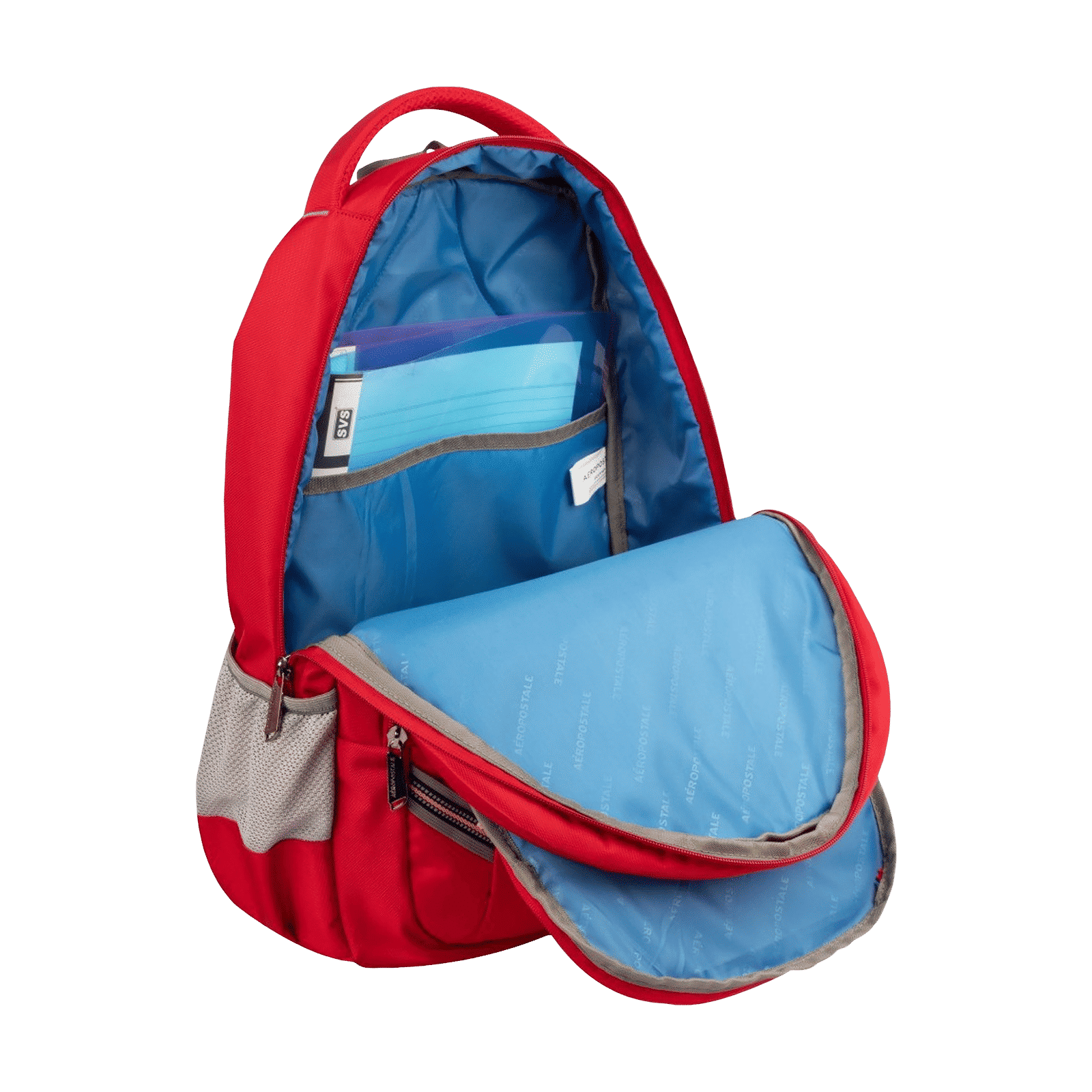 AEROPOSTALE Runway 30 Litres Nylon Backpack (Waterproof, AERO-BP-1015-RD, Red)_7