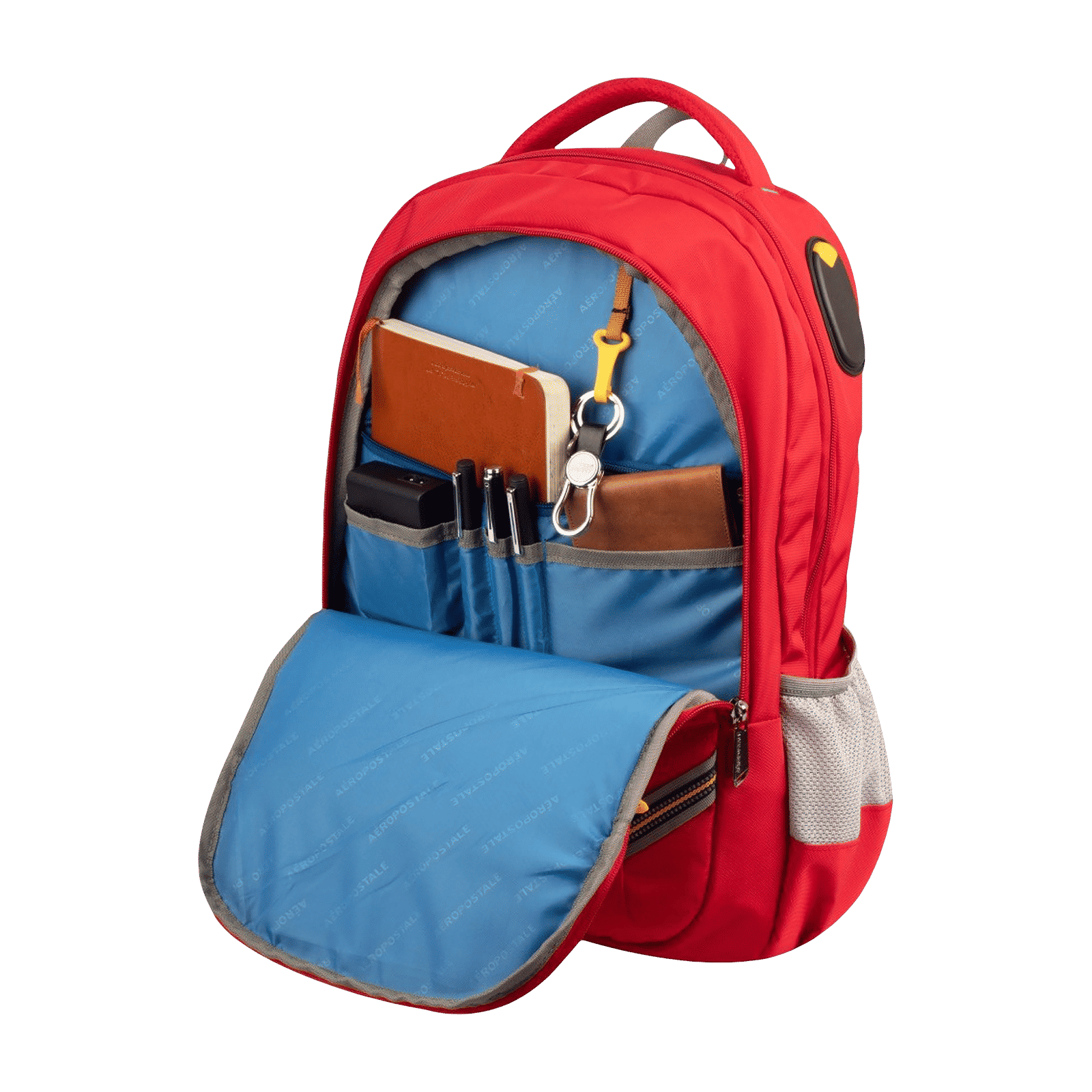 AEROPOSTALE Runway 30 Litres Nylon Backpack (Waterproof, AERO-BP-1015-RD, Red)_5