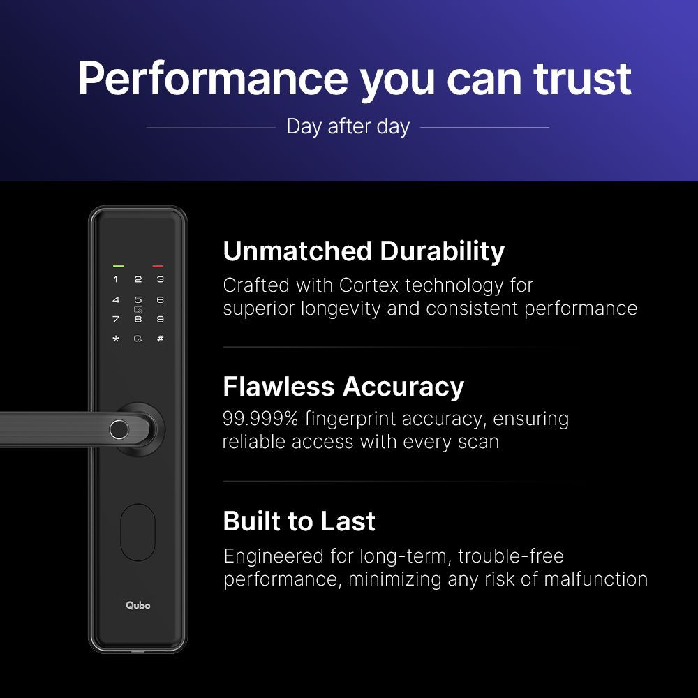 Qubo Smart Door Lock (Two-Layer Authentication, OC- HLD01BL1, Black) Qubo Smart Door Lock (Two-Layer Authentication, OC- HLD01BL1, Black)_10