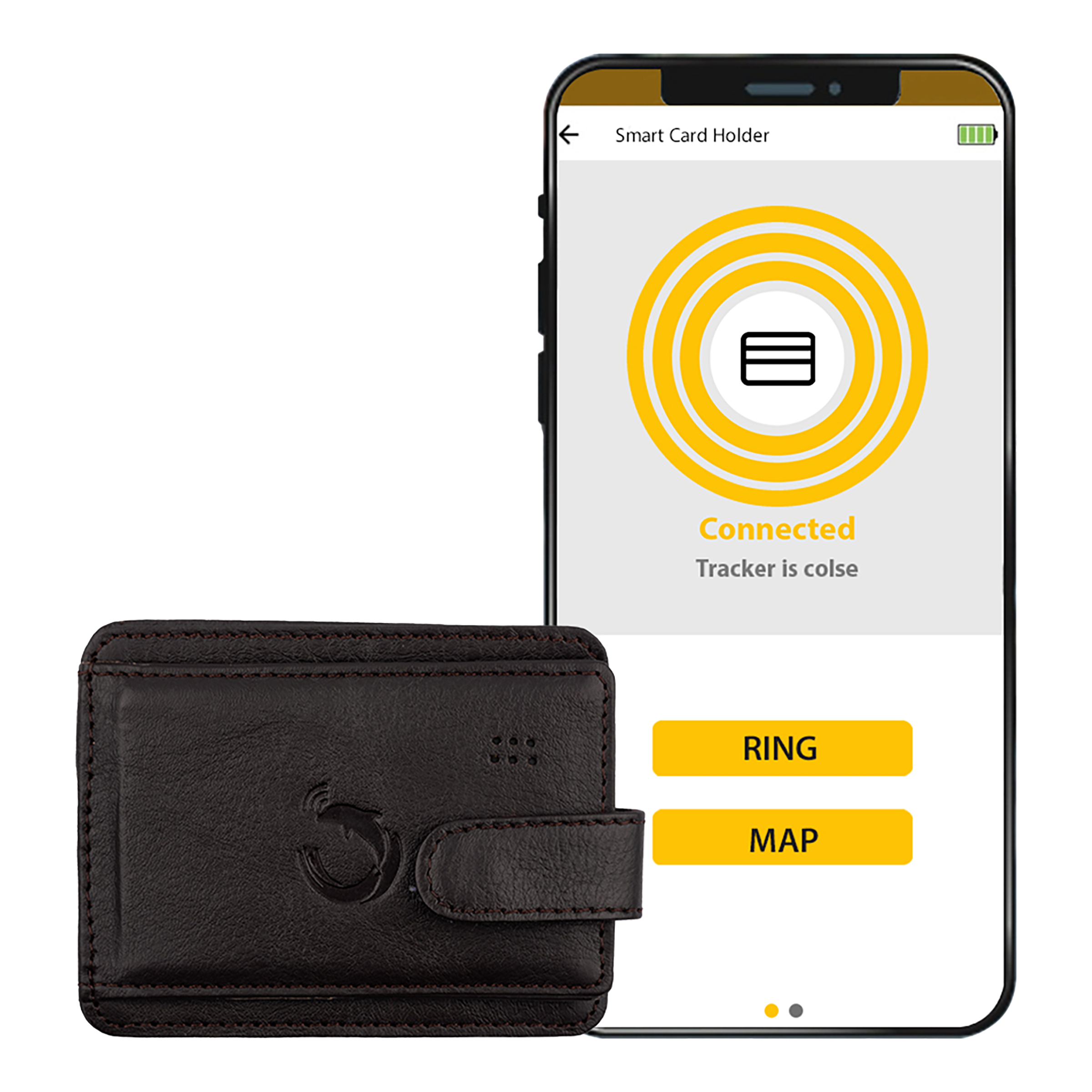 tag8 Dolphin Smart Card Holder (Anti-Lost Alarm System, 800041, Black)_3