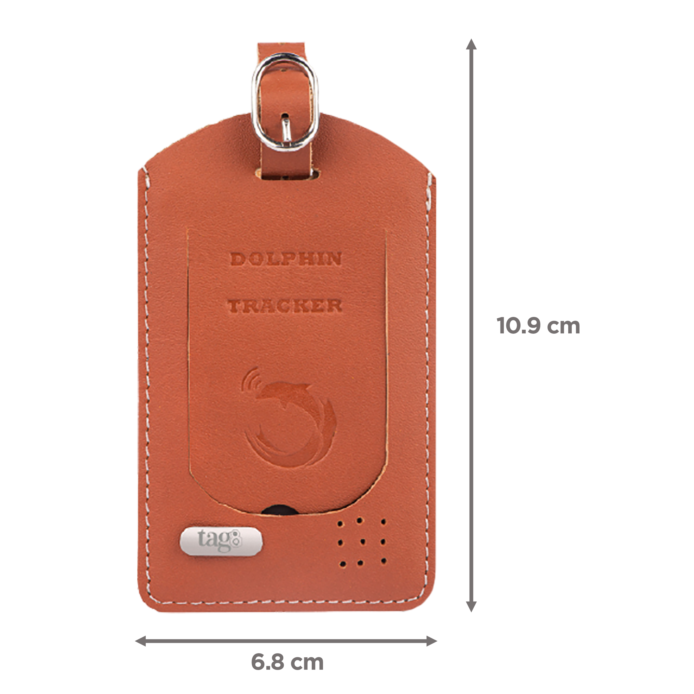 tag8 Dolphin Smart Tracker (Anti-Lost Alarm System, 800035, Brown)_2