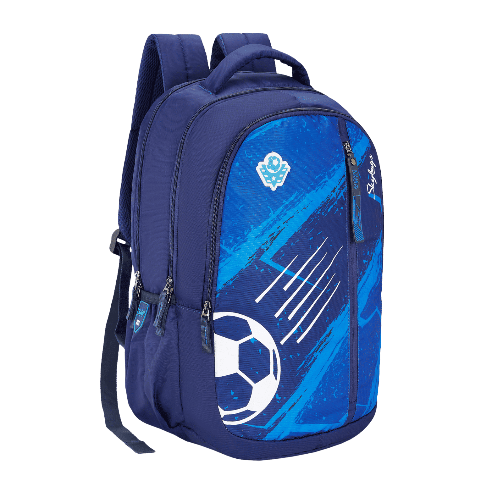 Skybags Drip Backpack (Multilevel Organizer with Key Chain Holder, BPDRIP3NVY, Navy)_10