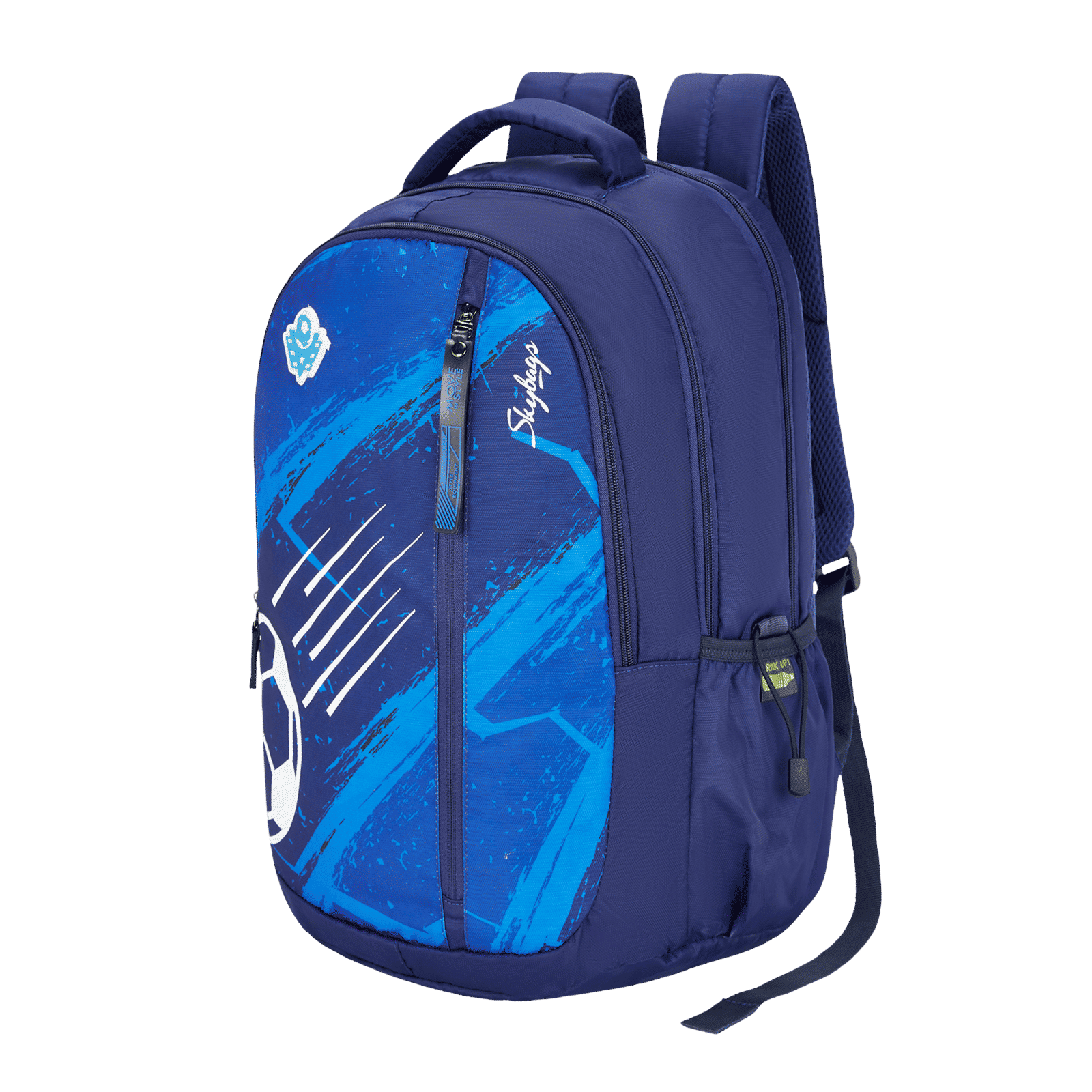 Skybags Drip Backpack (Multilevel Organizer with Key Chain Holder, BPDRIP3NVY, Navy)_6