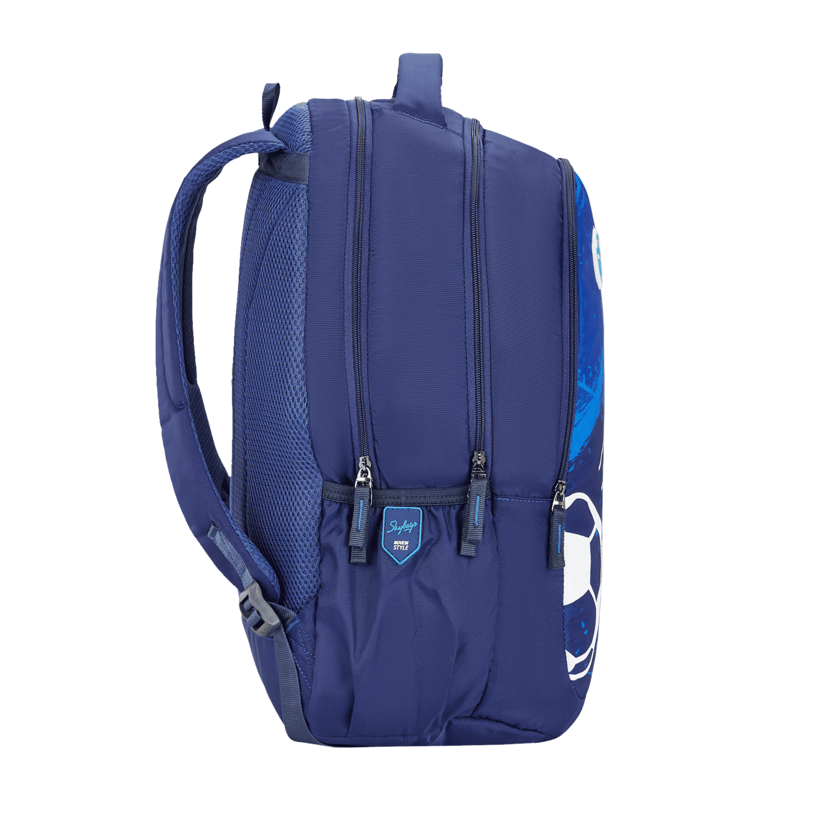 Skybags Drip Backpack (Multilevel Organizer with Key Chain Holder, BPDRIP3NVY, Navy)_7