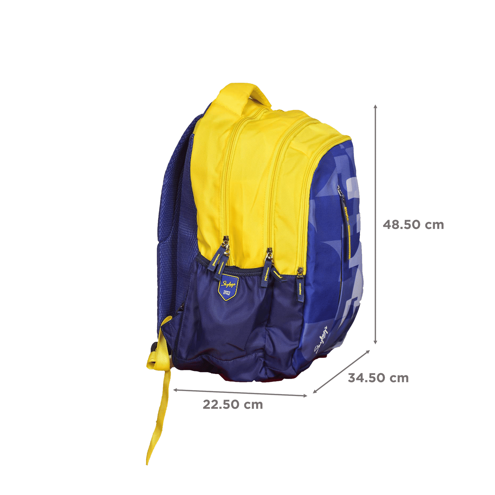 Skybags DRIP PLUS 06 32 Liters Polyurethane Backpack (Stylized Rubber Puller, BPDRPL6YLW, Yellow)_3