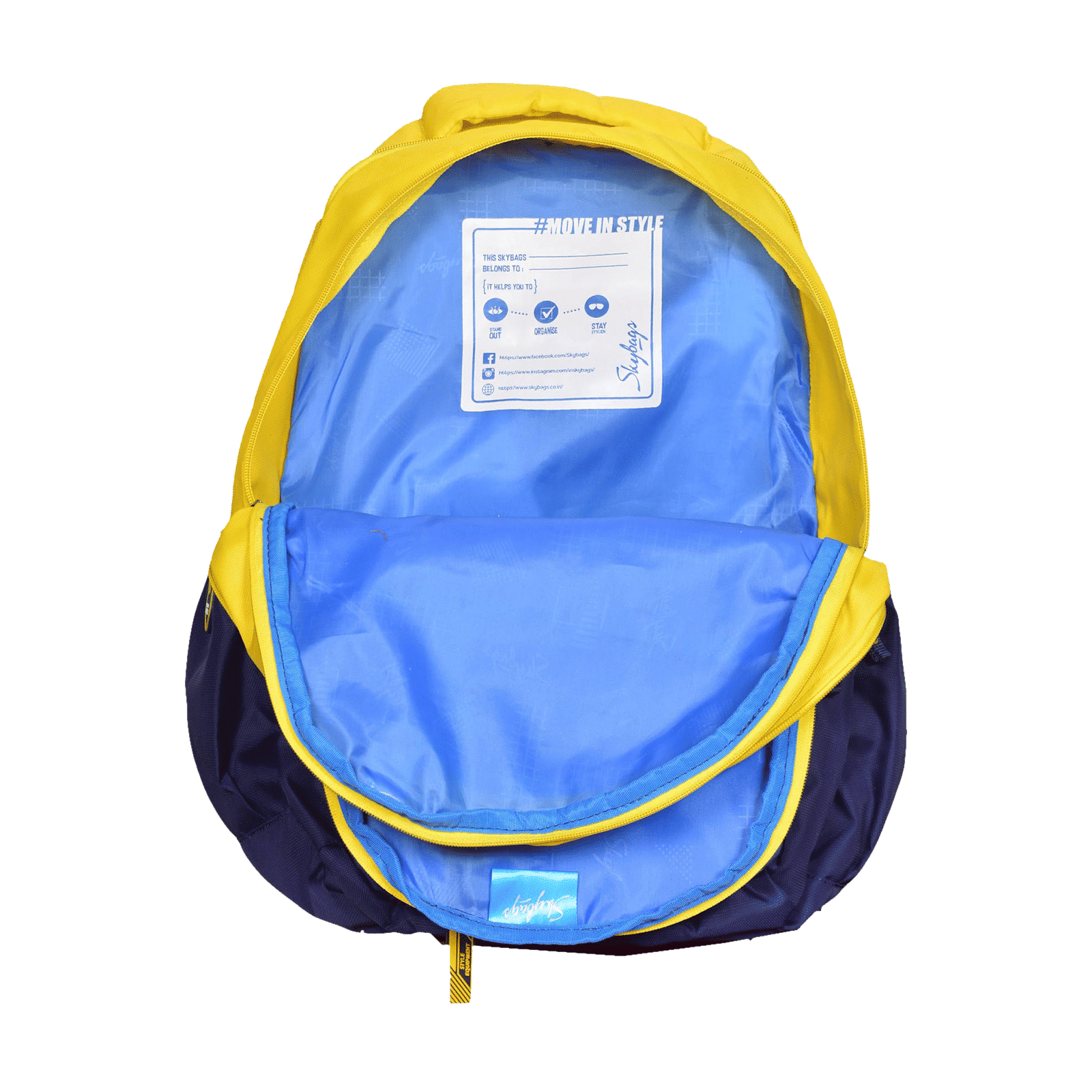 Skybags DRIP PLUS 06 32 Liters Polyurethane Backpack (Stylized Rubber Puller, BPDRPL6YLW, Yellow)_5