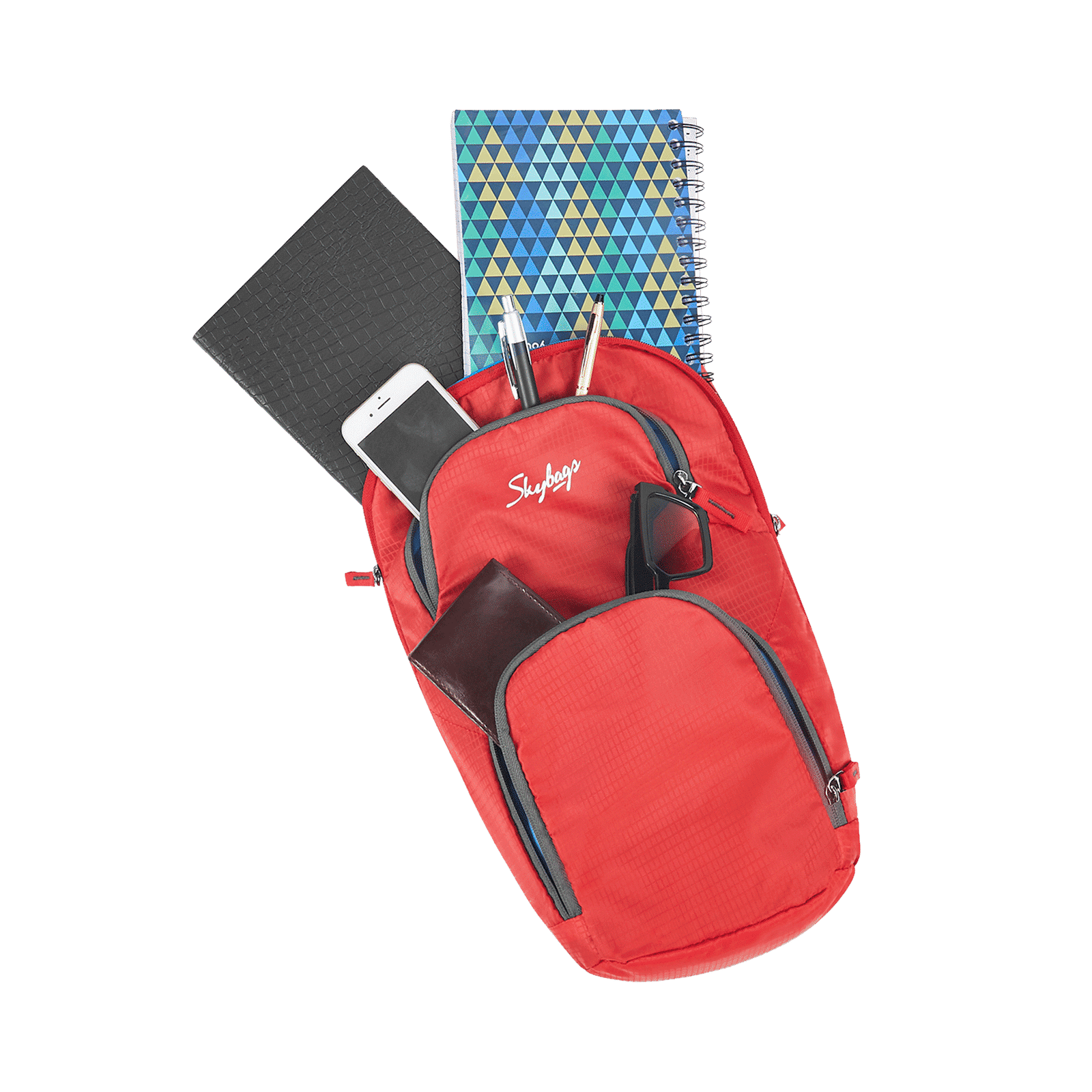 Skybags Off Roader Backpack (Detachable Shoulder Strap, BPOFF2DPRED, Red)_7