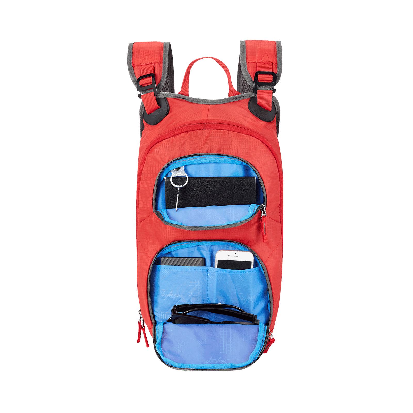 Skybags Off Roader Backpack (Detachable Shoulder Strap, BPOFF2DPRED, Red)_8