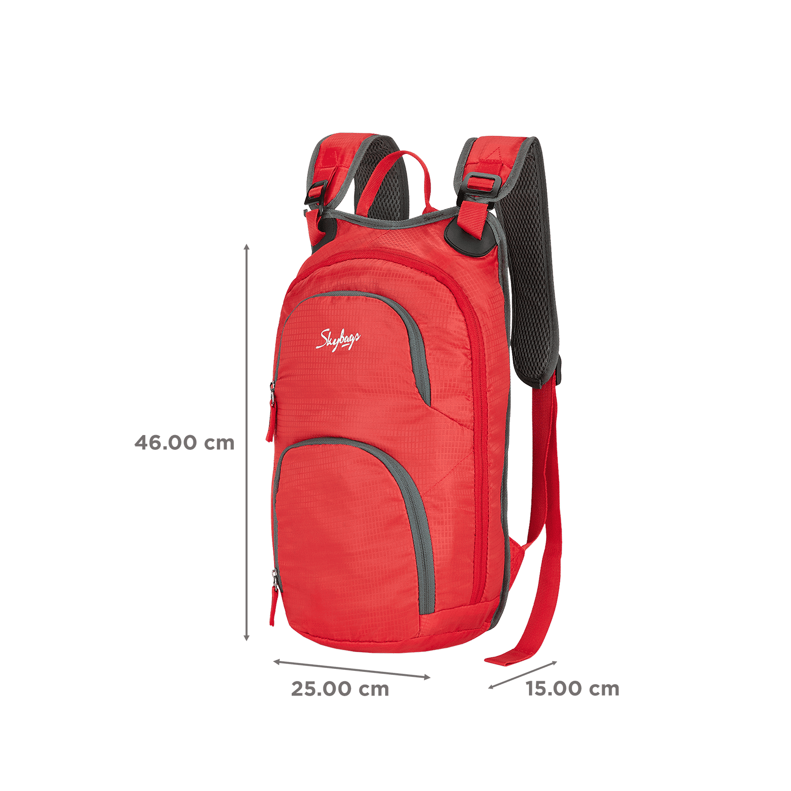 Skybags Off Roader Backpack (Detachable Shoulder Strap, BPOFF2DPRED, Red)_3