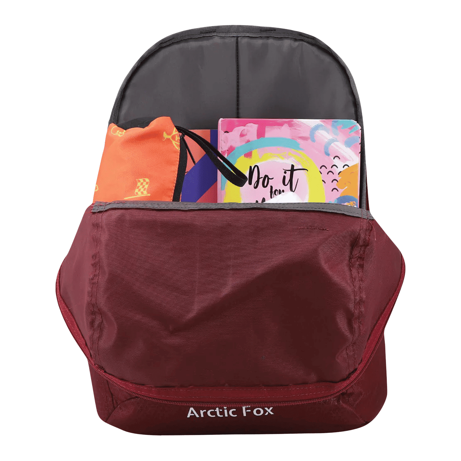 Arctic Fox Go Tawny Port 17 Litres Polyester Fabric and PU Coated Backpack (5 SBS Nylon Zipper, FMIBPKTPOWW078017, Red)_9