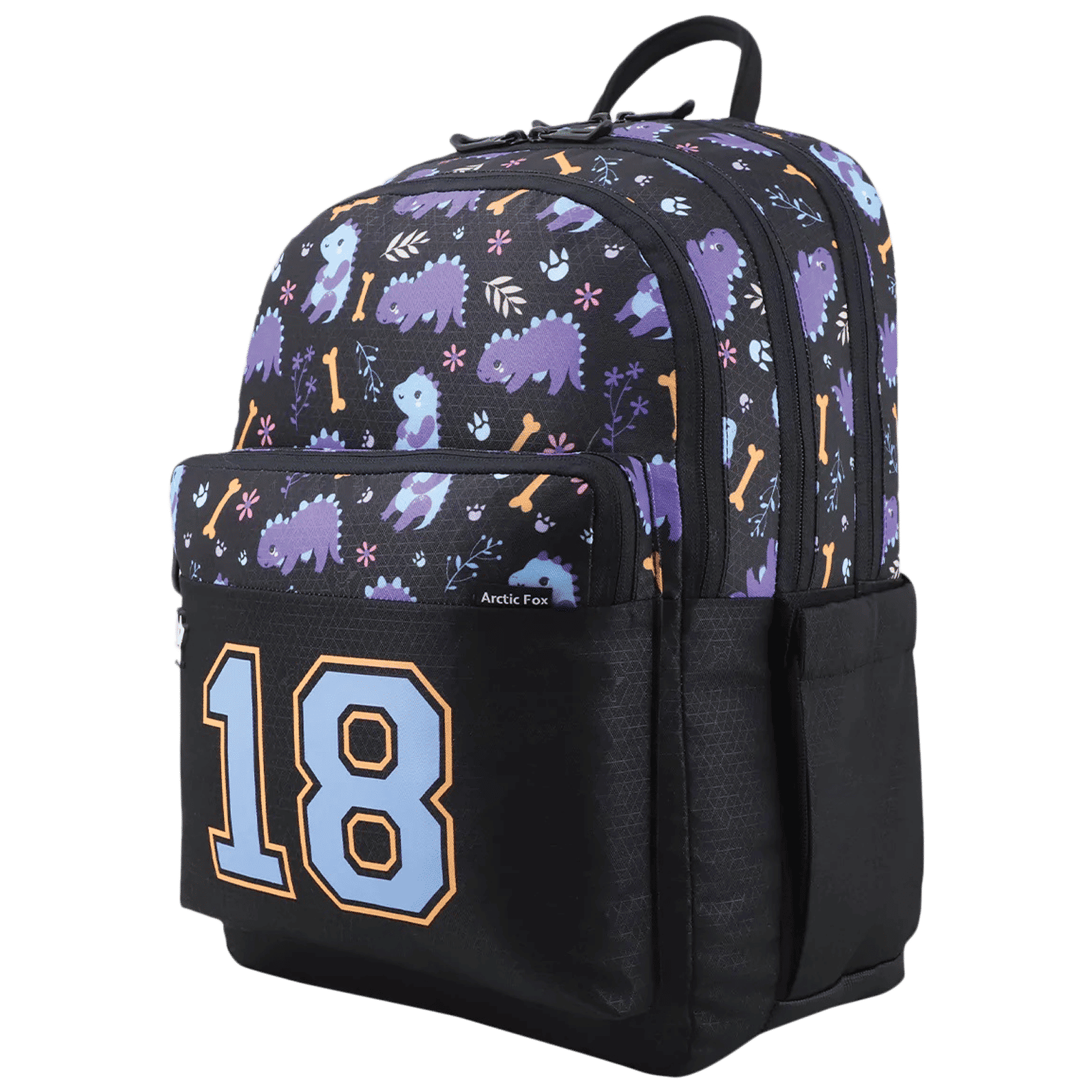 Arctic Fox Saurus 21 Litres Polyetser Fabric and PU Coated Backpack (Water Repellent Fabric, FJUBPKPURWW092021, Purple)_9