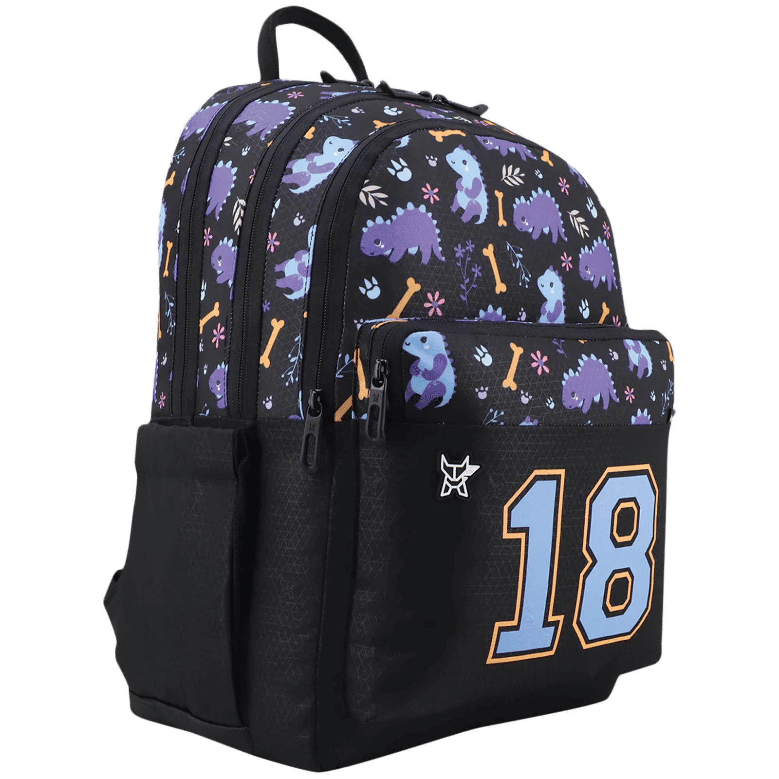 Arctic Fox Saurus 21 Litres Polyetser Fabric and PU Coated Backpack (Water Repellent Fabric, FJUBPKPURWW092021, Purple)_5