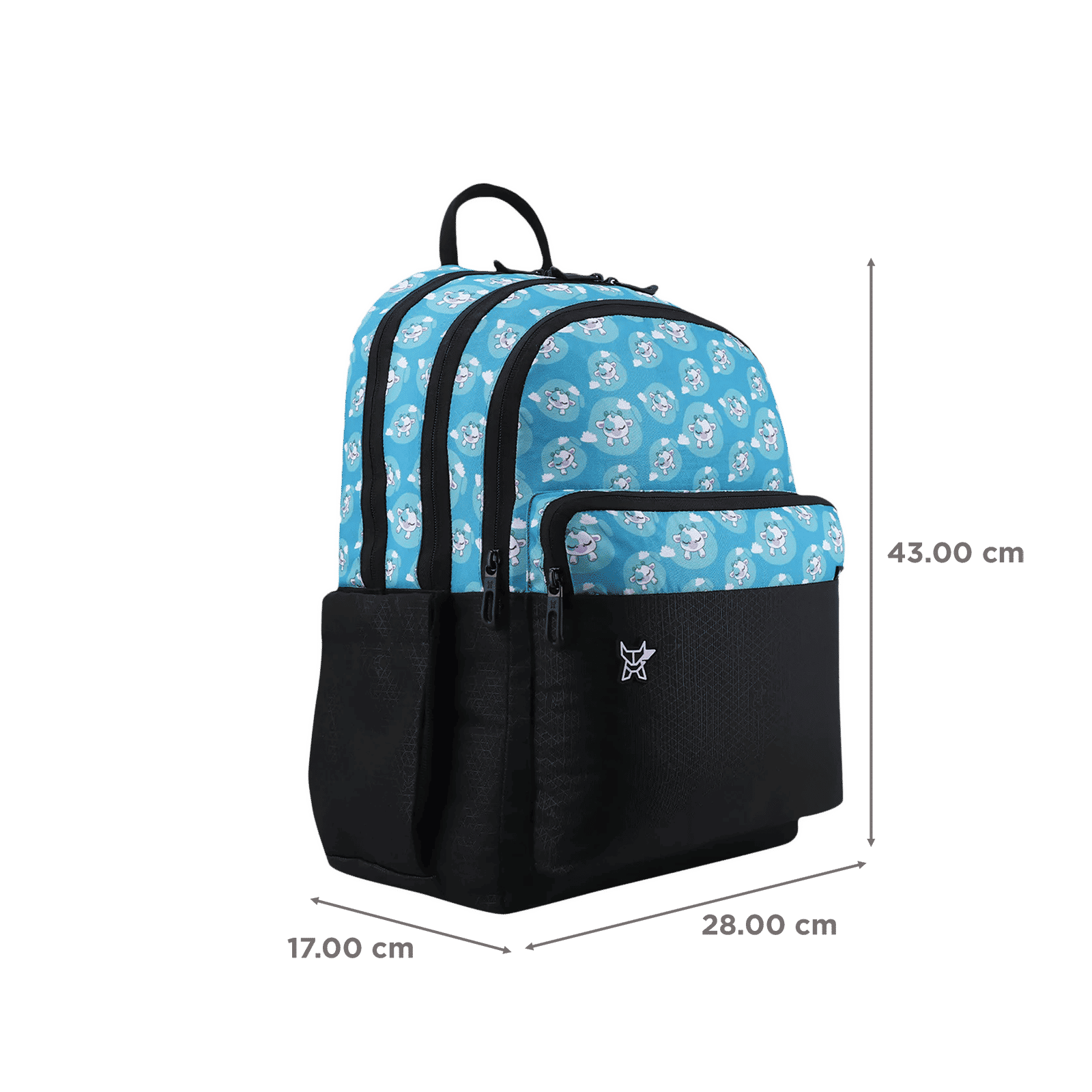 Arctic Fox Silly Calf 21 Litres Polyester Fabric and PU Coated Backpack (Padded Shoulder Straps, FJUBPKBLUWW097021, Blue)_3