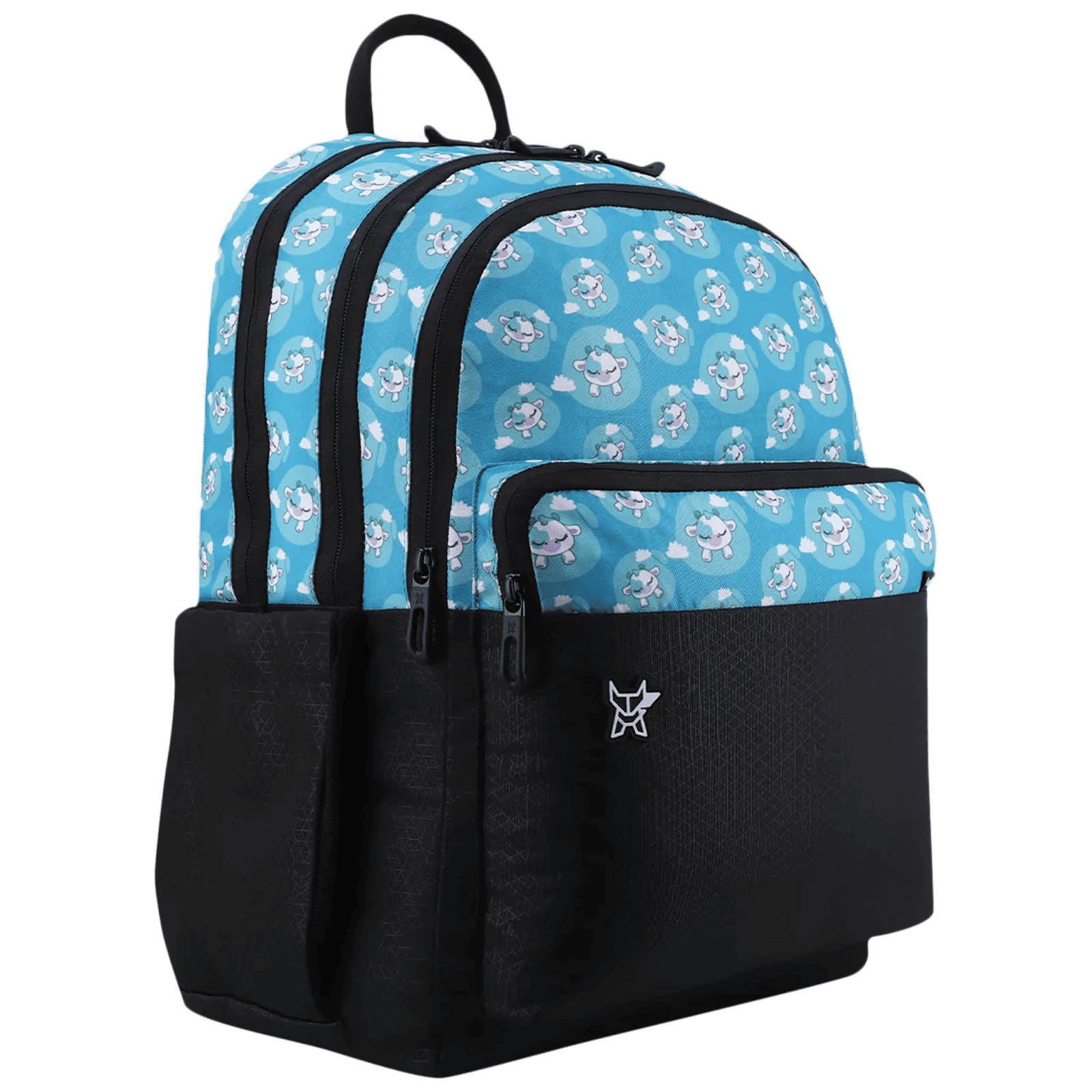 Arctic Fox Silly Calf 21 Litres Polyester Fabric and PU Coated Backpack (Padded Shoulder Straps, FJUBPKBLUWW097021, Blue)_6