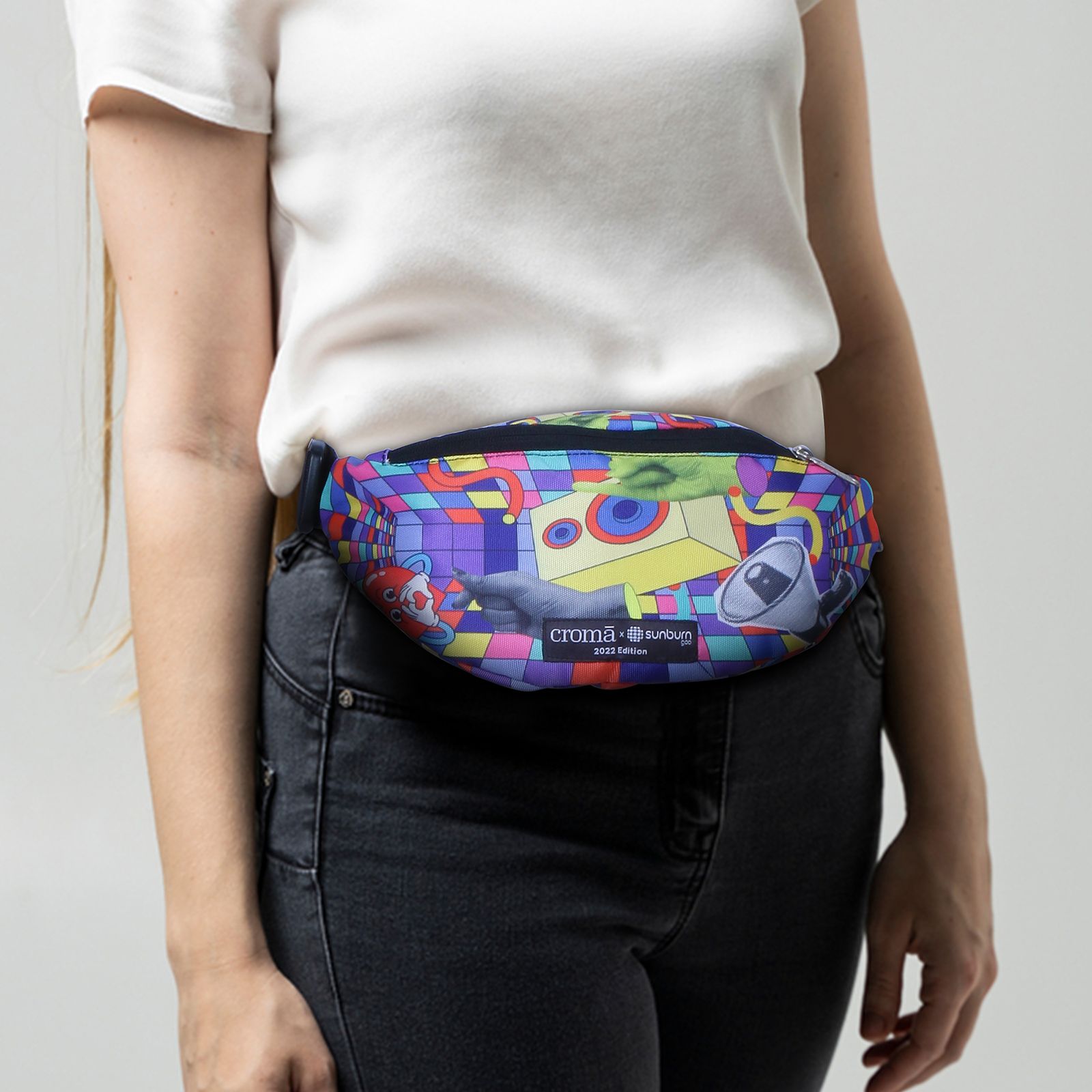 Croma Sunburn Edition Sling Bag (Adjustable Strap, Multicolor)_5