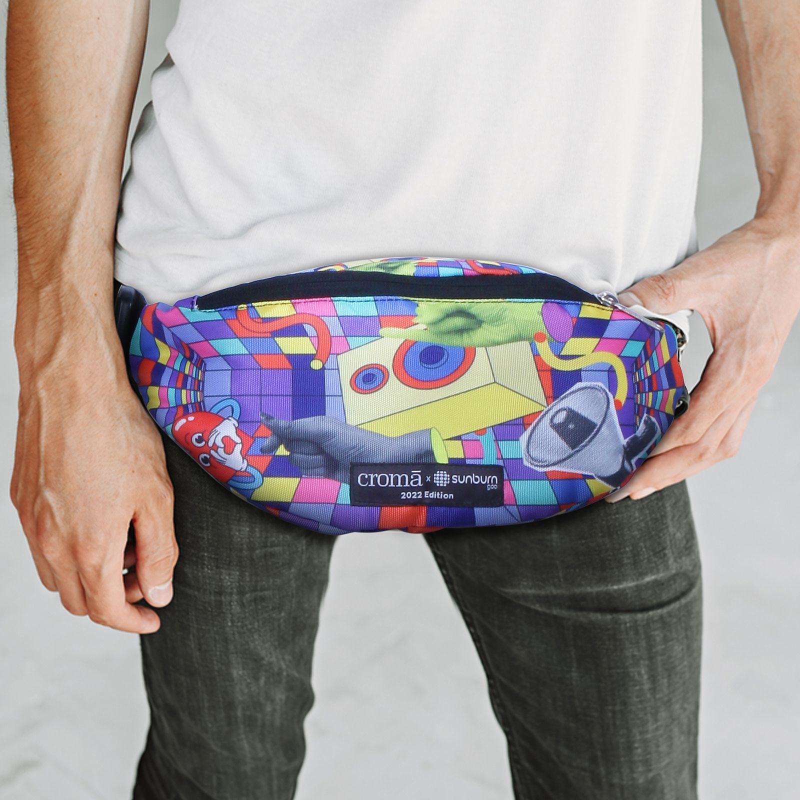 Croma Sunburn Edition Sling Bag (Adjustable Strap, Multicolor)_6