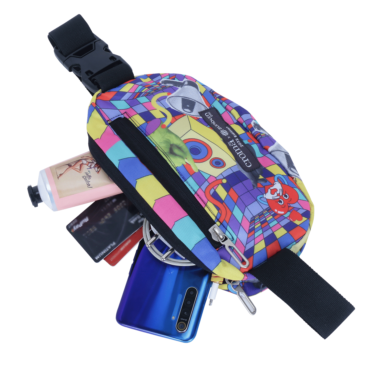 Croma Sunburn Edition Sling Bag (Adjustable Strap, Multicolor)_7