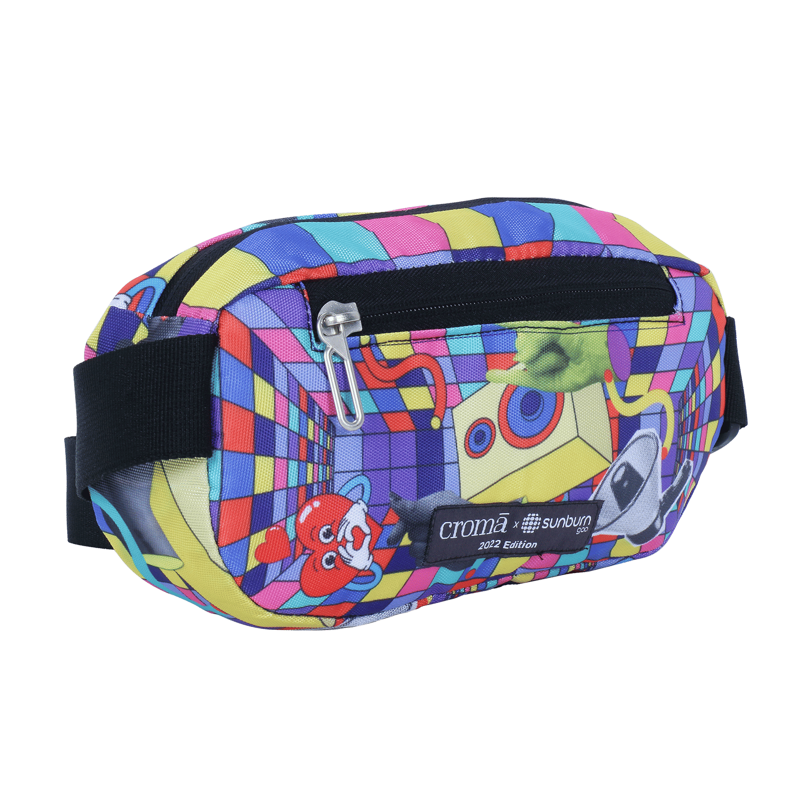 Croma Sunburn Edition Sling Bag (Adjustable Strap, Multicolor)_8