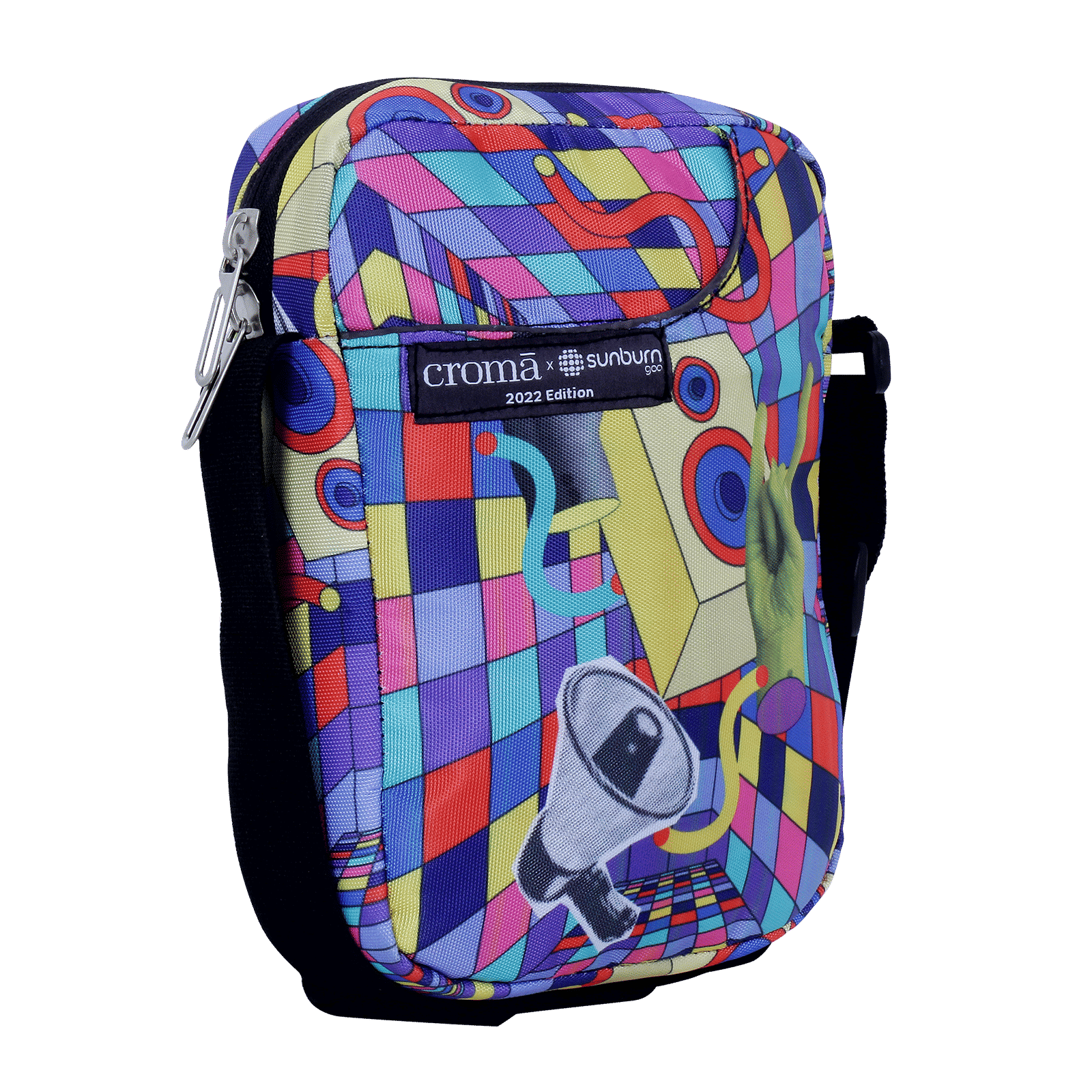 Croma Sunburn Edition Sling Bag (Lightweight, Multi Color) Croma Sunburn Edition Sling Bag (Lightweight, Multi Color)_8