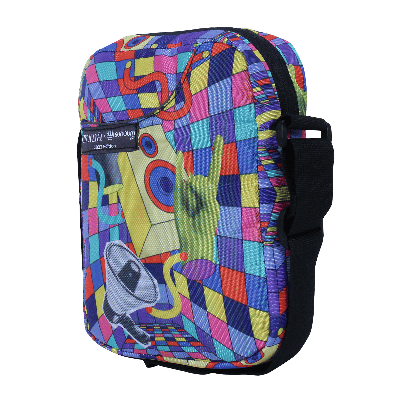 Croma Sunburn Edition Sling Bag (Lightweight, Multi Color) Croma Sunburn Edition Sling Bag (Lightweight, Multi Color)_4