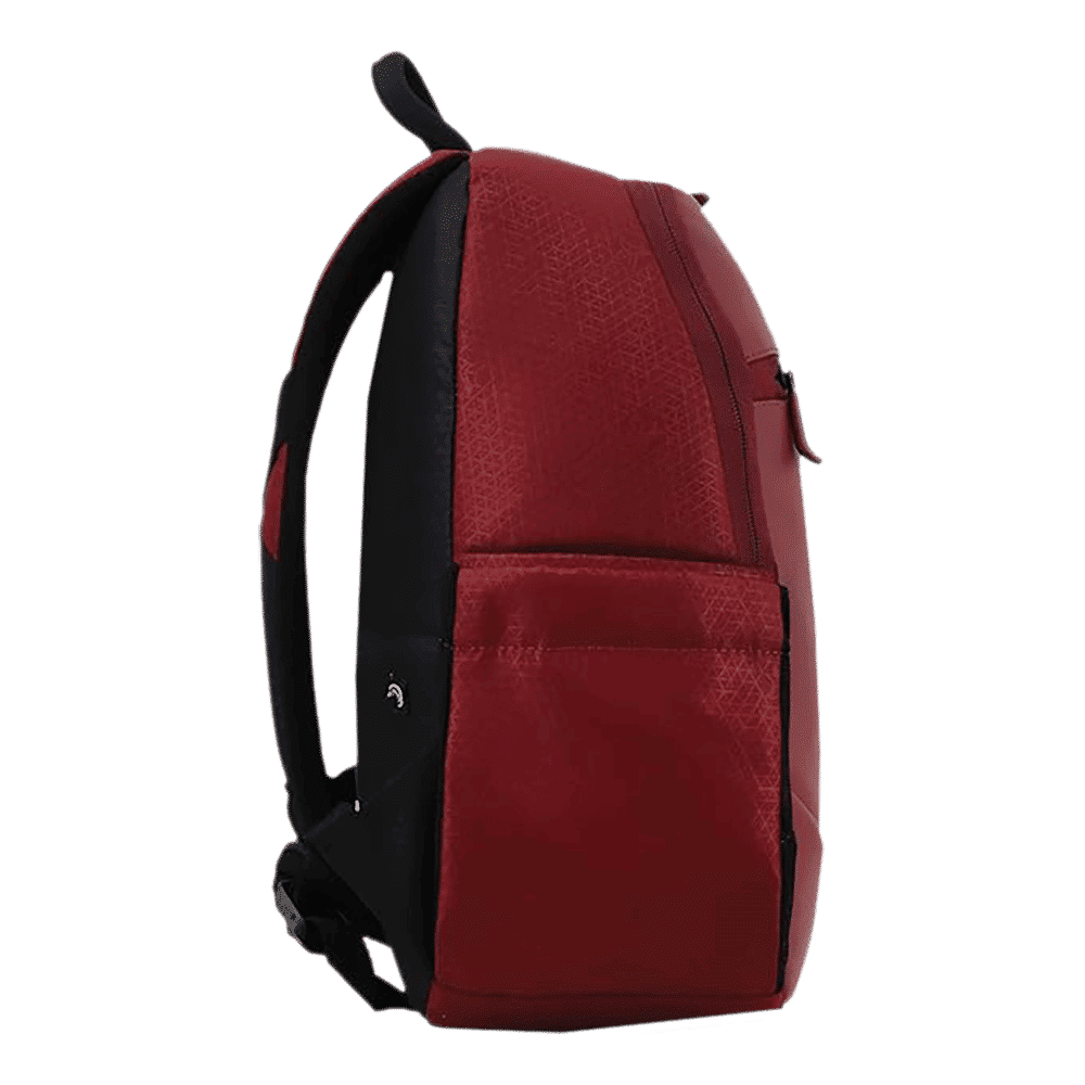 Arctic Fox Royal 12 Litres 500D PU Coated Plain Polyester and 600D PU Leather Backpack (Webbing Handle, FTEBPKTPOWW089012, Tawny Port Wine)_8