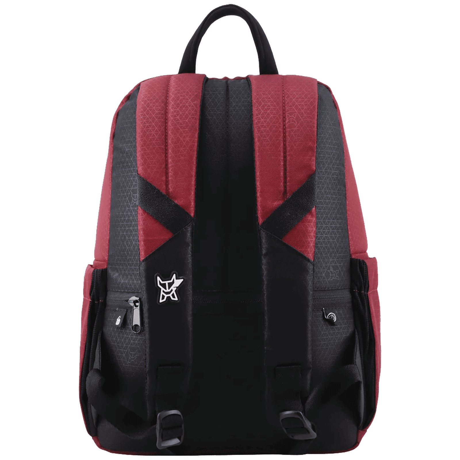 Arctic Fox Royal 12 Litres 500D PU Coated Plain Polyester and 600D PU Leather Backpack (Webbing Handle, FTEBPKTPOWW089012, Tawny Port Wine)_4