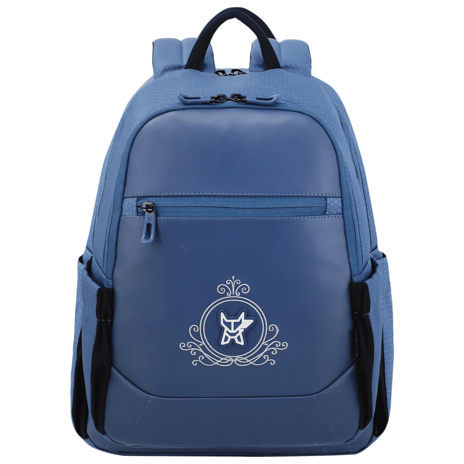 Arctic Fox Royal 12 Litres Polyester and Leather Backpack (Spacious Padded Compartment, FTEBPKDBLWW090012, Dark Denim)_1
