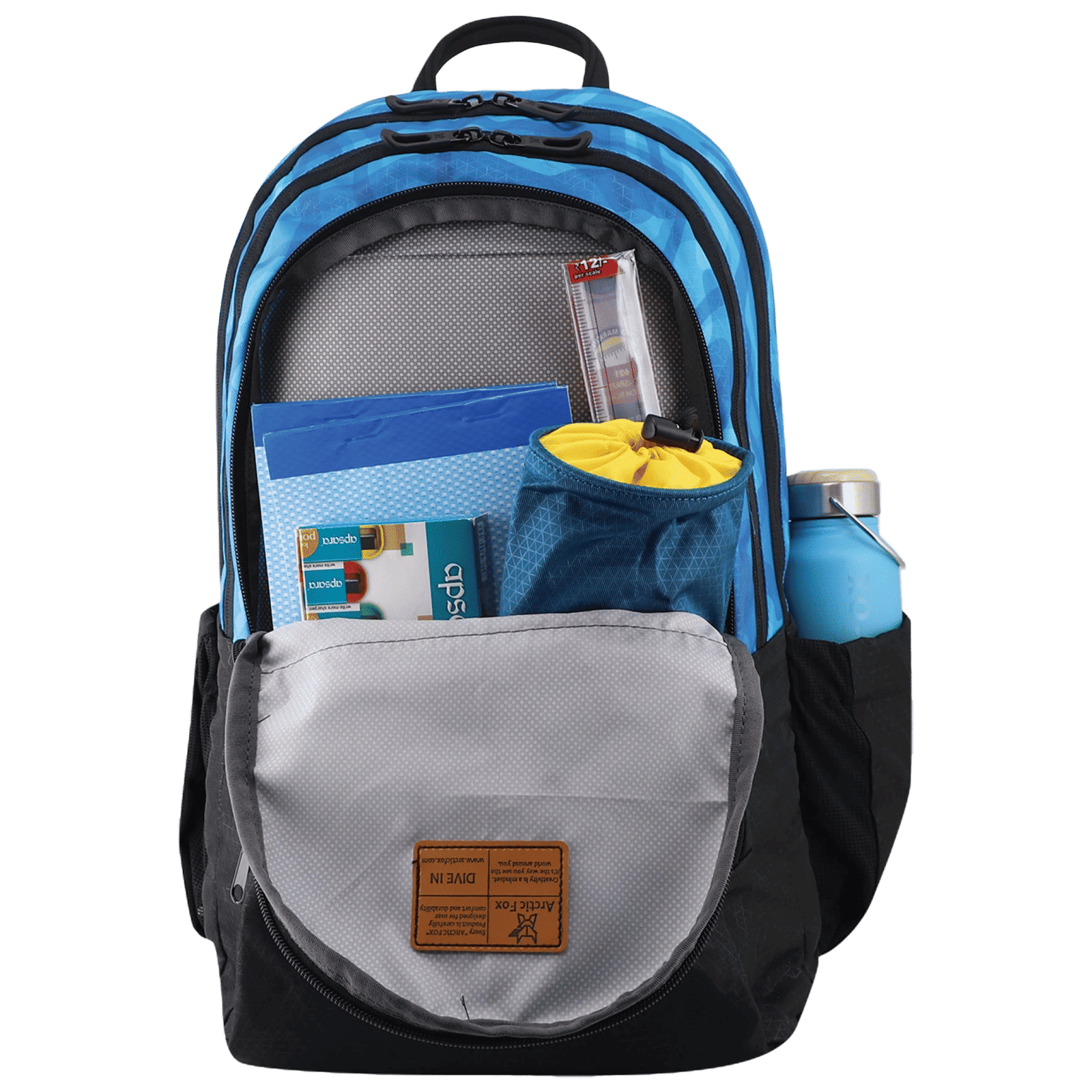 Arctic Fox Dupe 34 Litres 500D Plain Polyester and 600D Fabric Backpack (Padded Shoulder Straps, FJUBPKBLUWW099034, Light Blue)_6