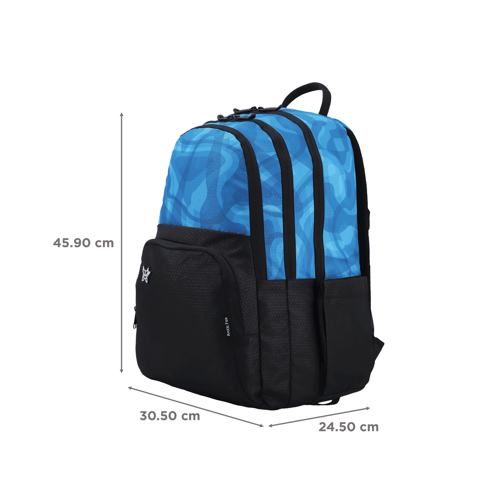 Arctic Fox Dupe 34 Litres 500D Plain Polyester and 600D Fabric Backpack (Padded Shoulder Straps, FJUBPKBLUWW099034, Light Blue)_3