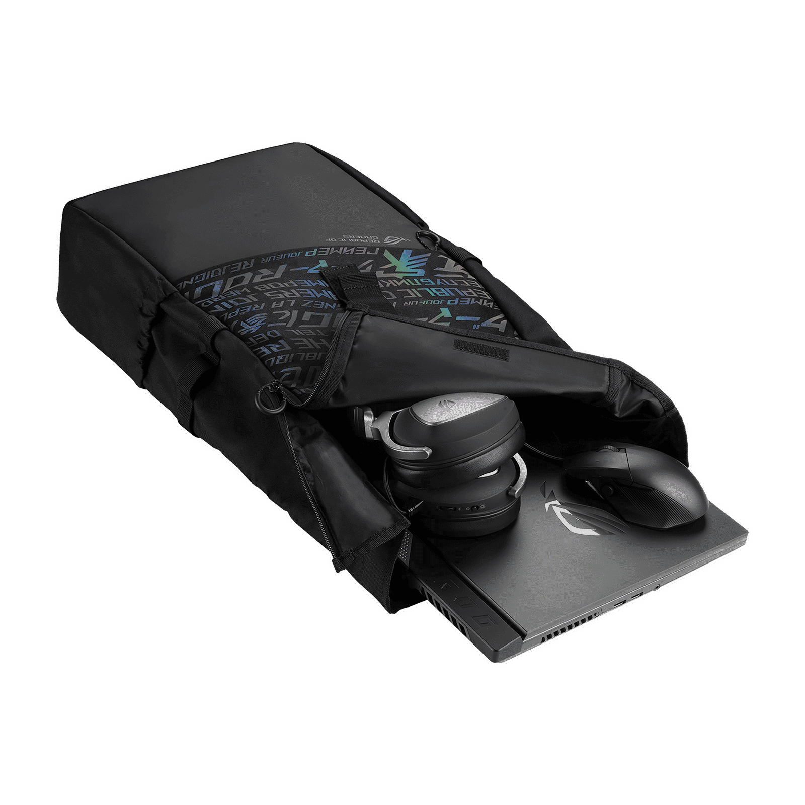 ASUS ROG Gaming BP4701 Polyester Laptop Backpack for 17 Inch Laptop (Luggage Strip, Black) ASUS ROG Gaming BP4701 Polyester Laptop Backpack for 17 Inch Laptop (Luggage Strip, Black)_10