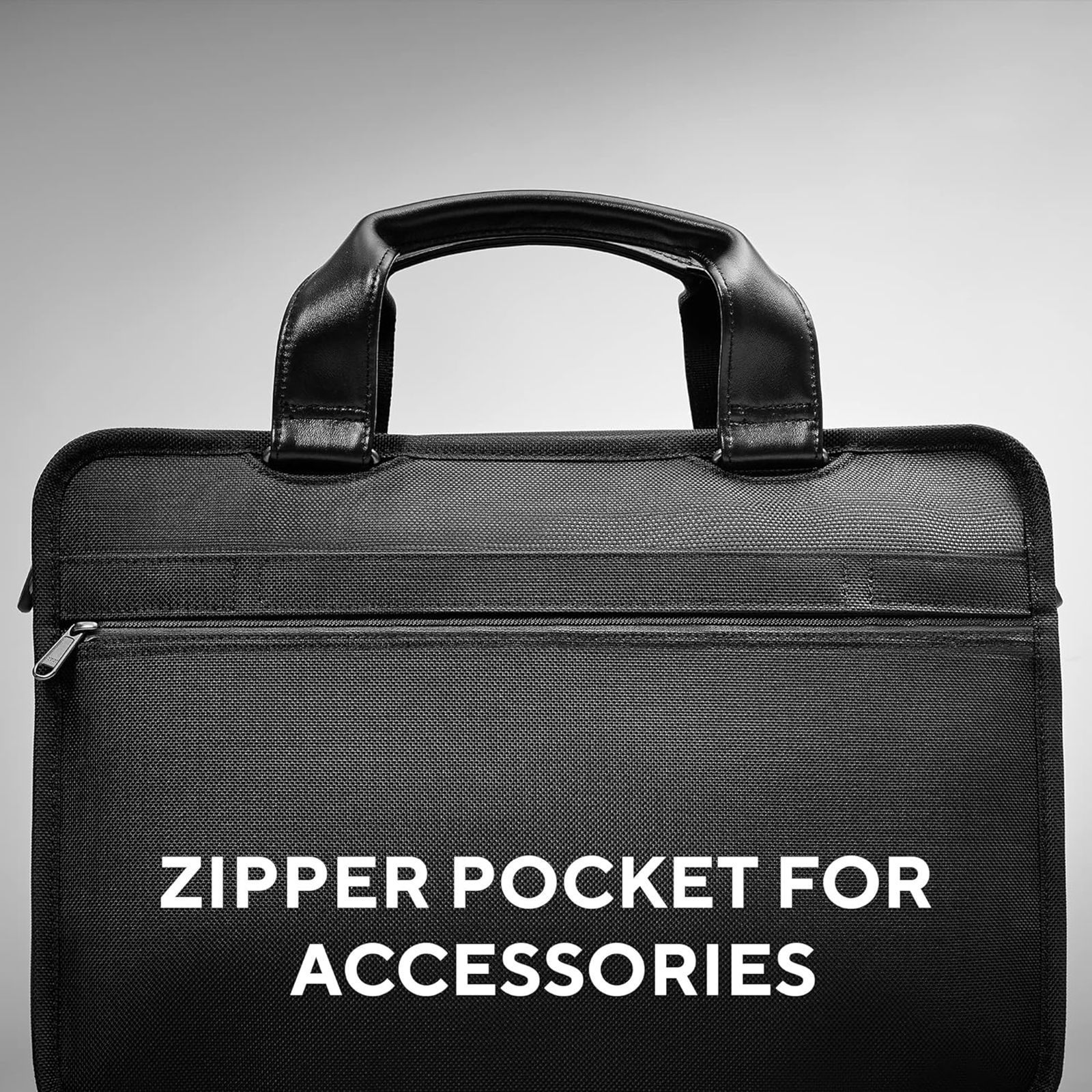 ASUS Vantage AC3500 Nappa Leather Briefcase for 15.6 Inch Laptops (Water Repellent, Black)_7