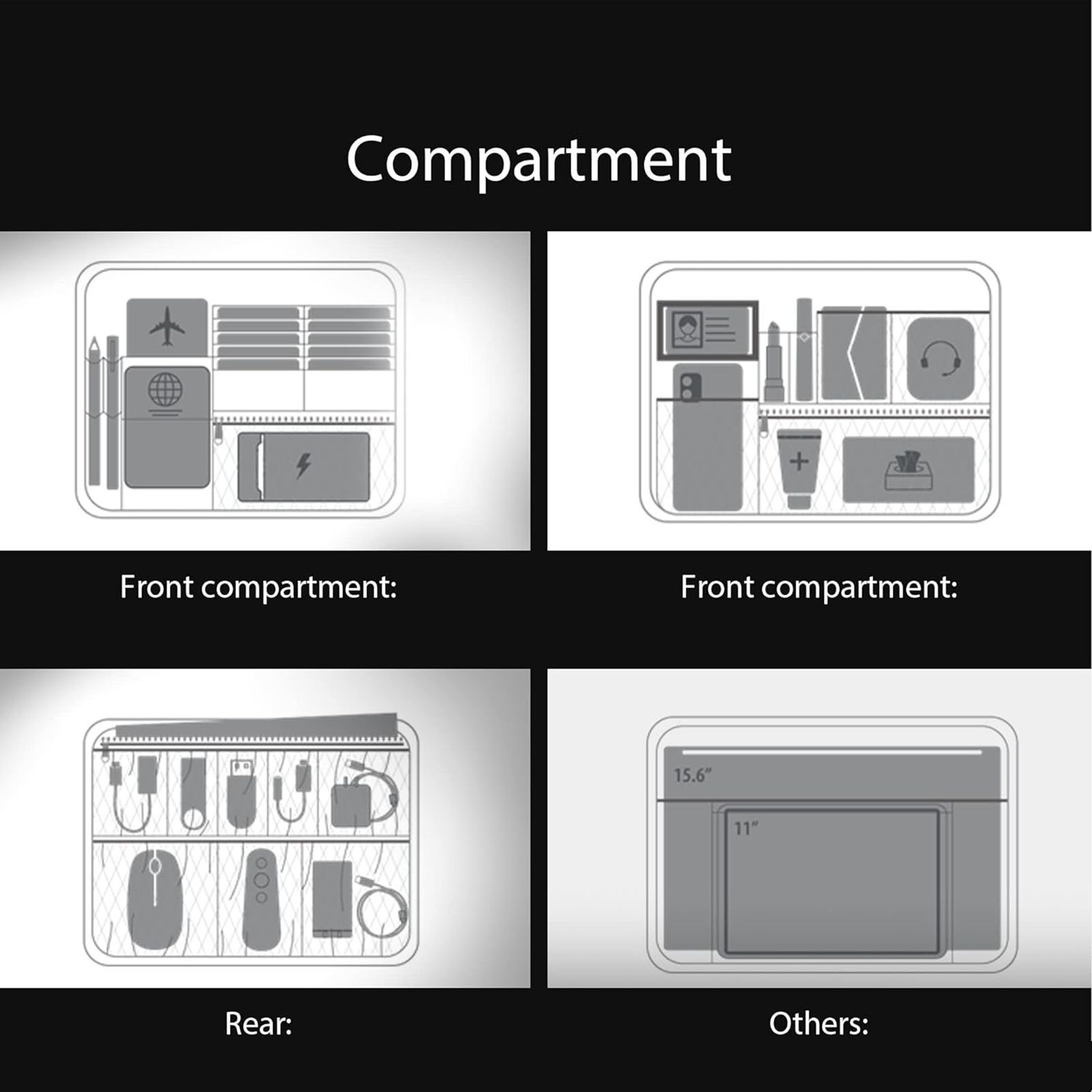 ASUS Vantage AC3500 Nappa Leather Briefcase for 15.6 Inch Laptops (Water Repellent, Black)_14