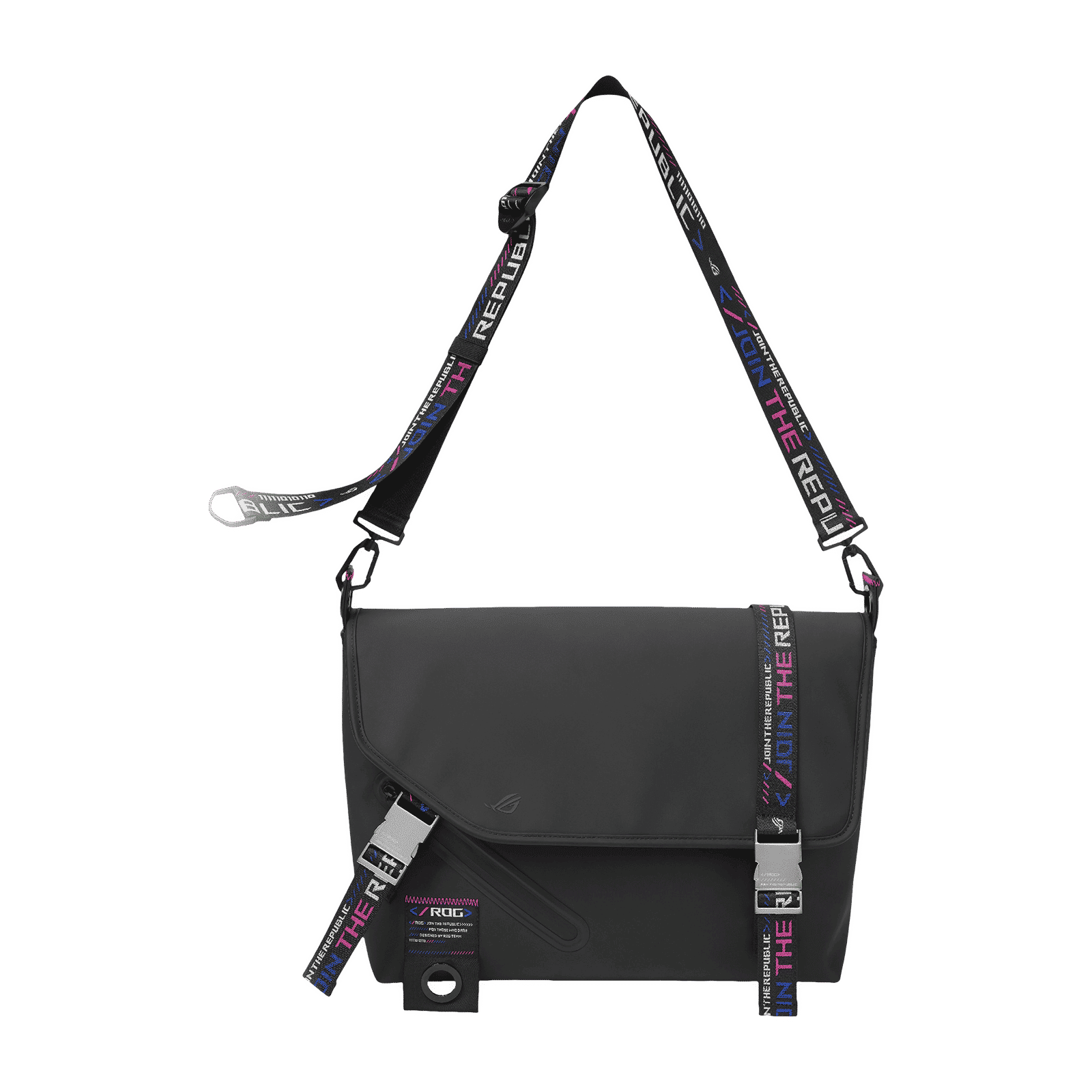 ASUS ROG Slash Classic BC3500  Polyester Messenger Bag For 15.6 Inch Laptops (Water-Repellent TPU Material, Black)_1