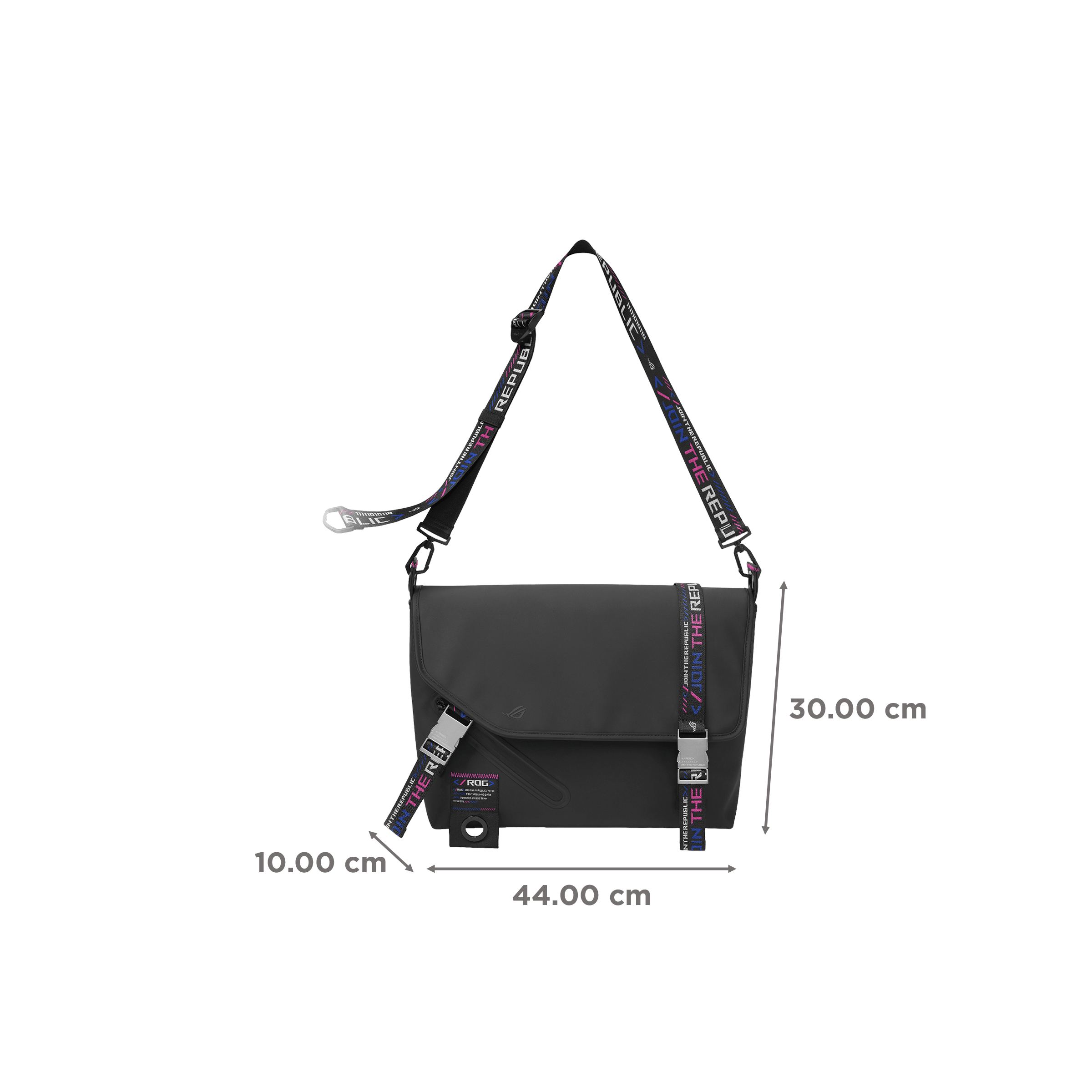 ASUS ROG Slash Classic BC3500  Polyester Messenger Bag For 15.6 Inch Laptops (Water-Repellent TPU Material, Black)_3